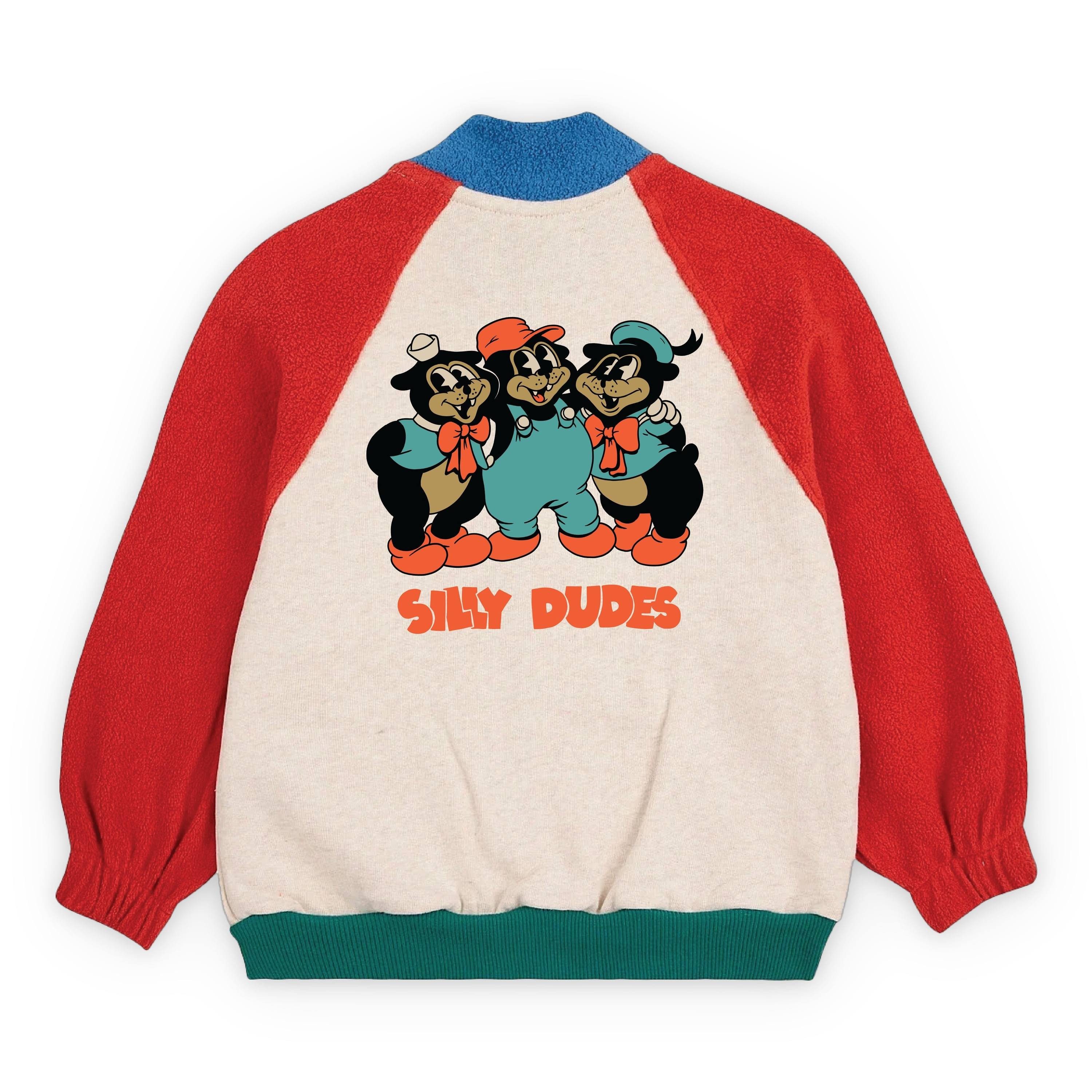 The Dudes Sweater Sweatpulli The Dudes Silly Dudes (1-tlg) Markanter, farbenfroher Grafikprint auf der Vorderseite