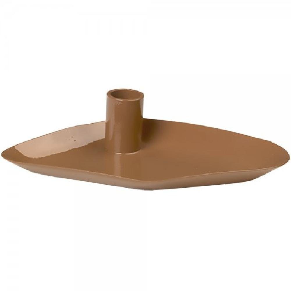 Broste Copenhagen Kerzenhalter Kerzenplatte Mie Mini Caramel Brown