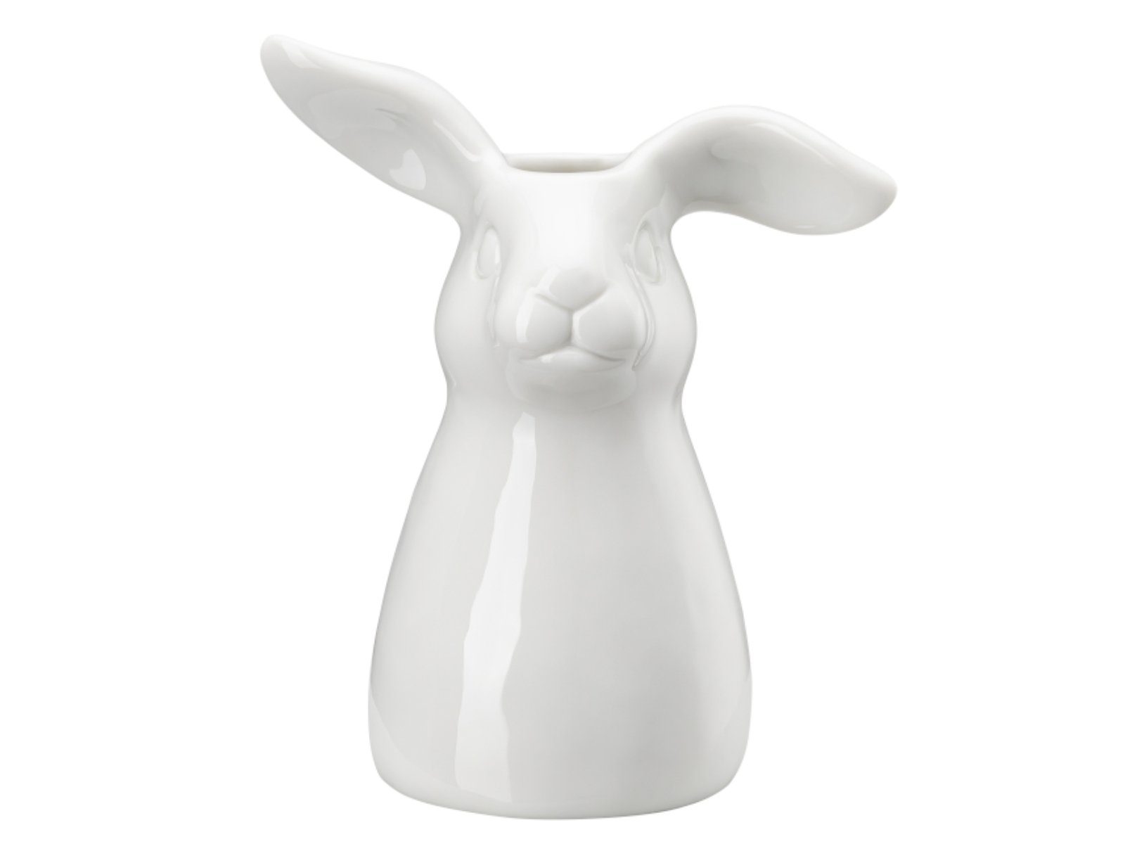 Hutschenreuther Dekofigur Hasen-Vase Weiss Vase 16 cm, Vasen