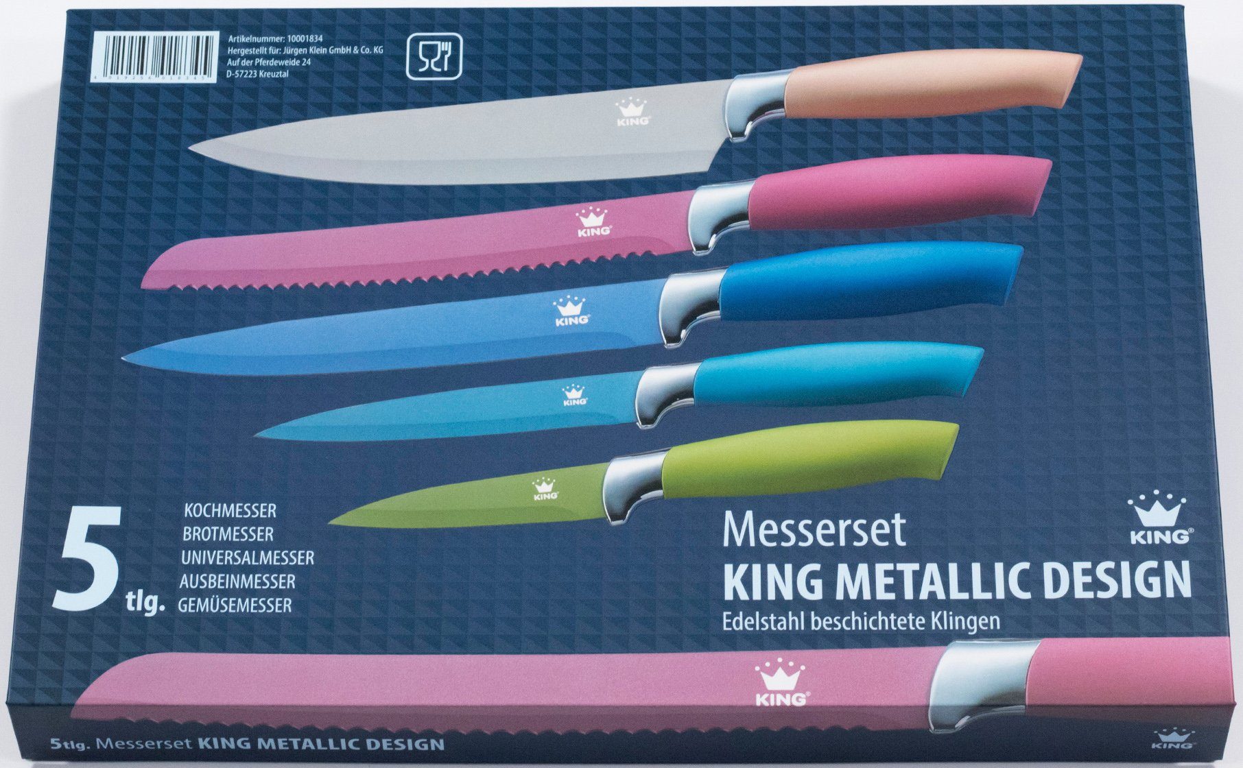 Messer-Set Metallic 5-tlg) KING (Set, Design