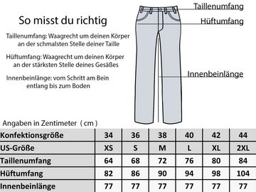 ESRA Straight-Jeans Damen Stretch-Jeans G1400 Straight Jeans Damen High Waist Stretch Jeans Damen Regular Hose