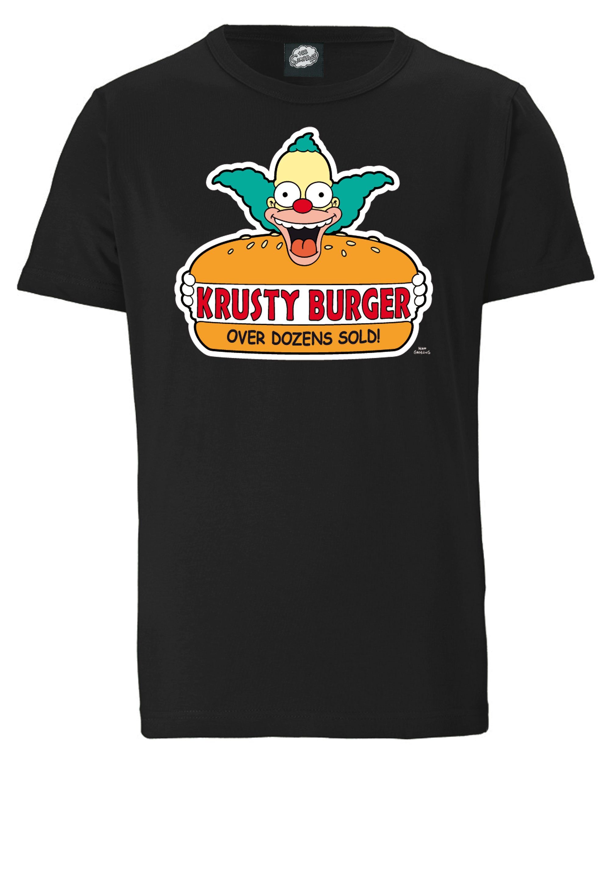 LOGOSHIRT T-Shirt Simpsons - Krusty Burger mit lizenziertem Originaldesign