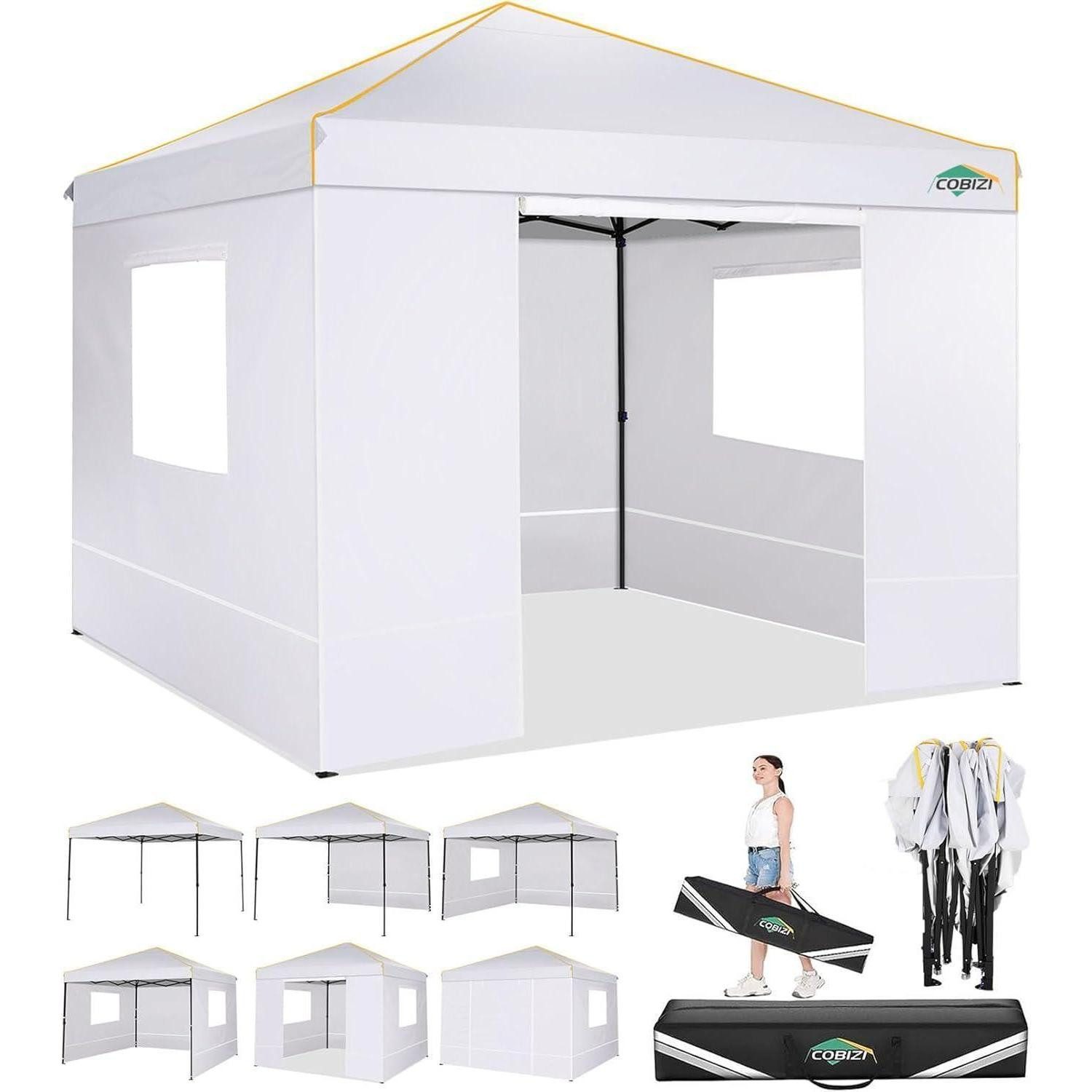 COBIZI Faltpavillon Pavillon 3x3 Wasserdicht Stabil Faltpavillon UV-Schutz 50+ Partyzelt