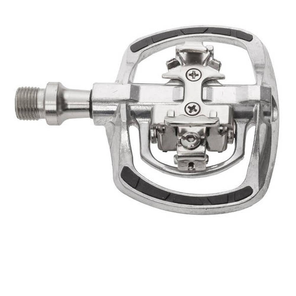 M-Wave Klickpedale M-Wave Pedal Drag-T1 Klick silber, Shimano SPD