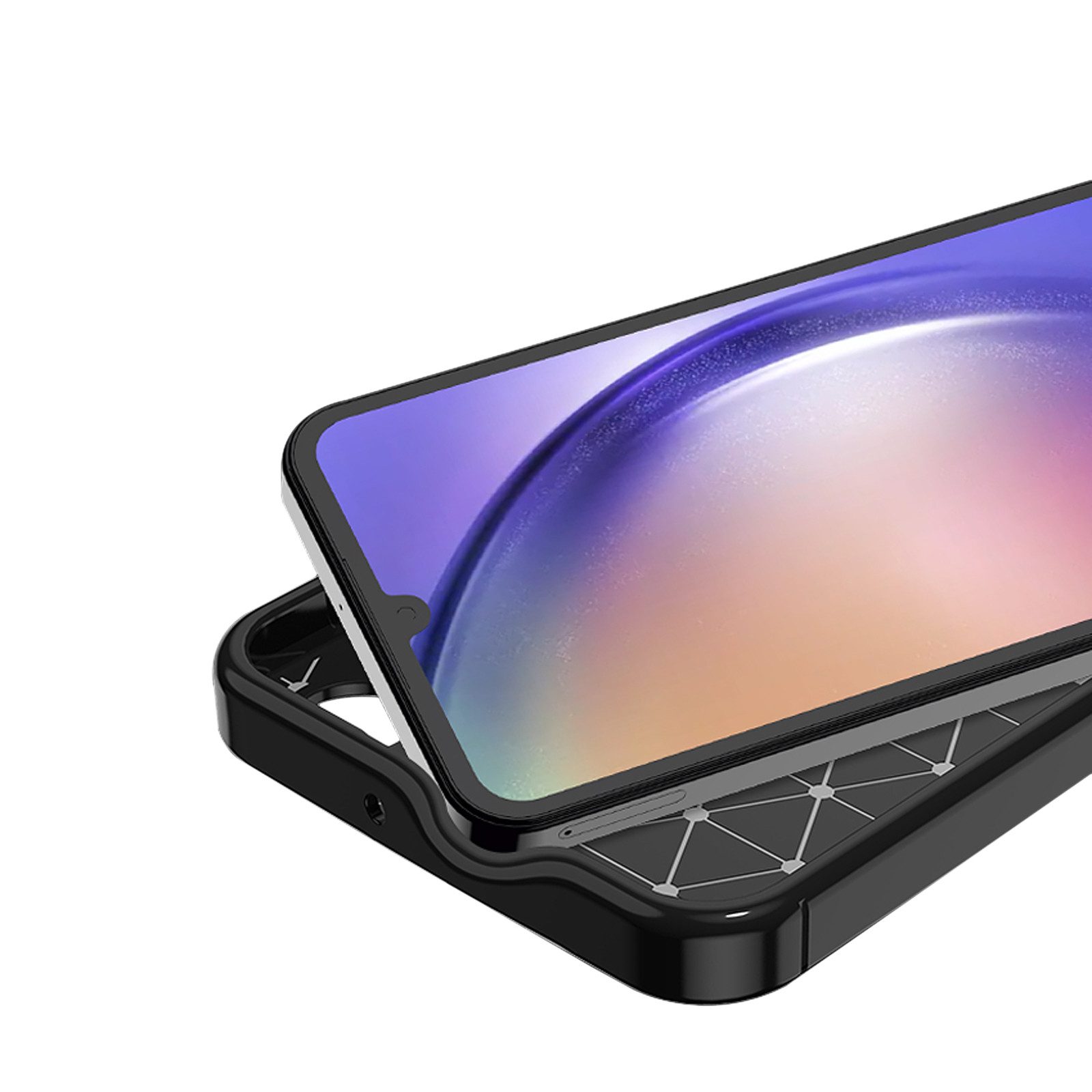 Tec-Expert Handyhülle Cover Hülle für Samsung Galaxy A15 & A15 5G 6.5 Zoll, 6.5", Case Backcover mit detaillierten Ausschnitten