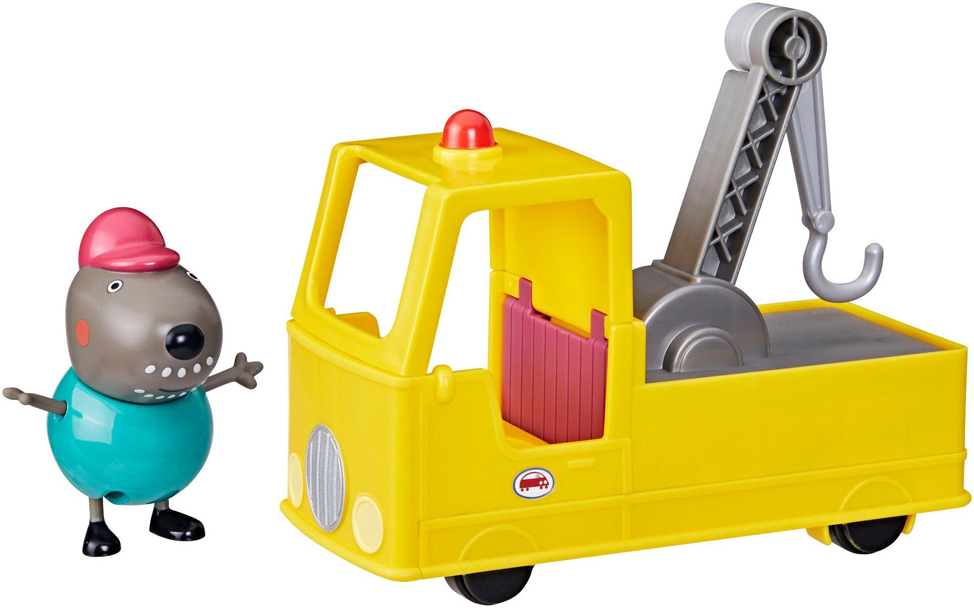 Hasbro Spielzeug-LKW Peppa Pig, Opa Kläffs Abschleppwagen, inklusive Figur