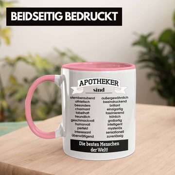 Trendation Tasse Trendation - Apotheker Tasse Geschenk Kaffeetasse Kaffeetasse Bester Apotheker Pharmazeut Arzneikundiger Spruch Lustiger Spruch