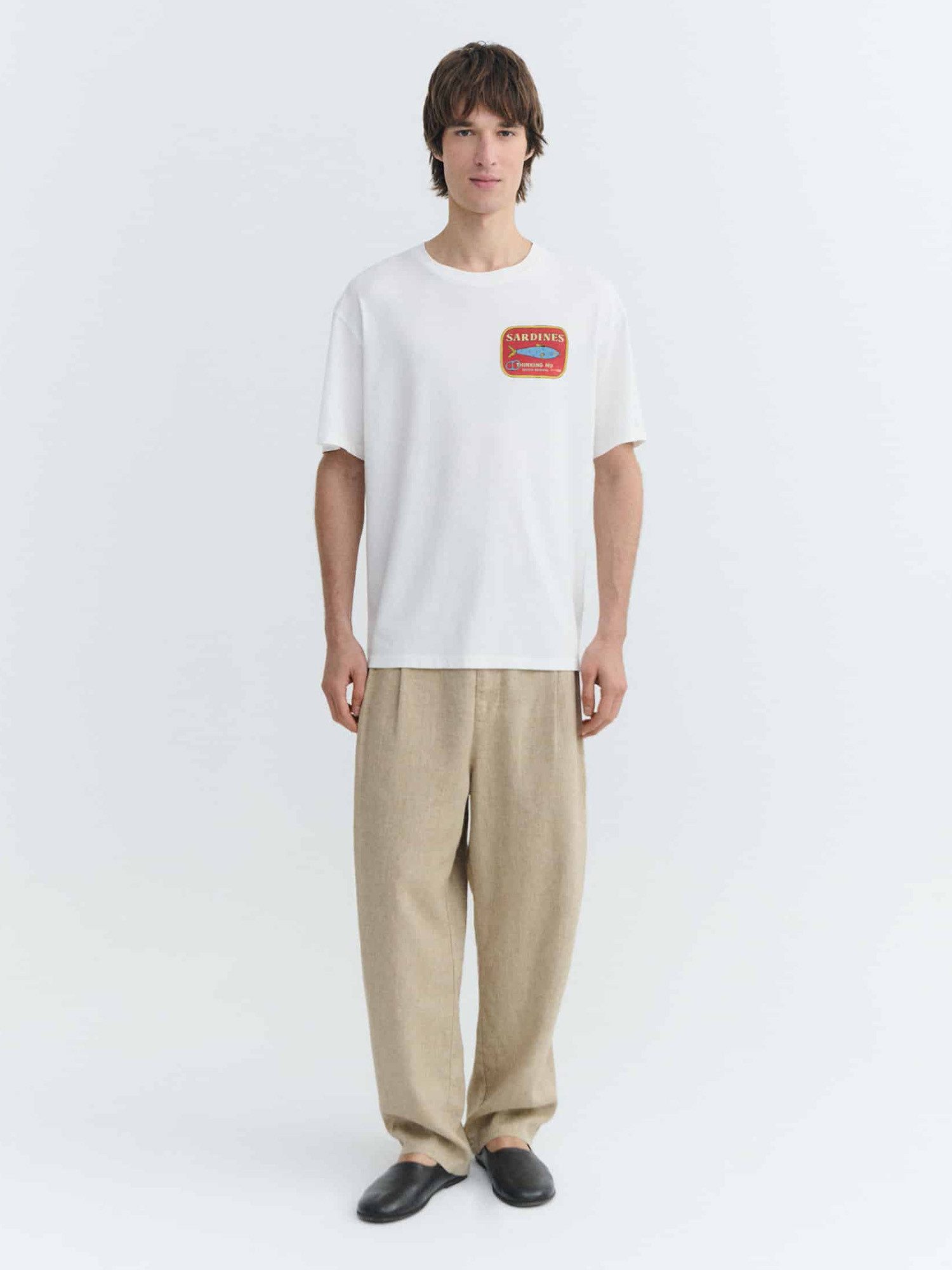 Thinking Mu Print-Shirt Sardines Aaron Tee