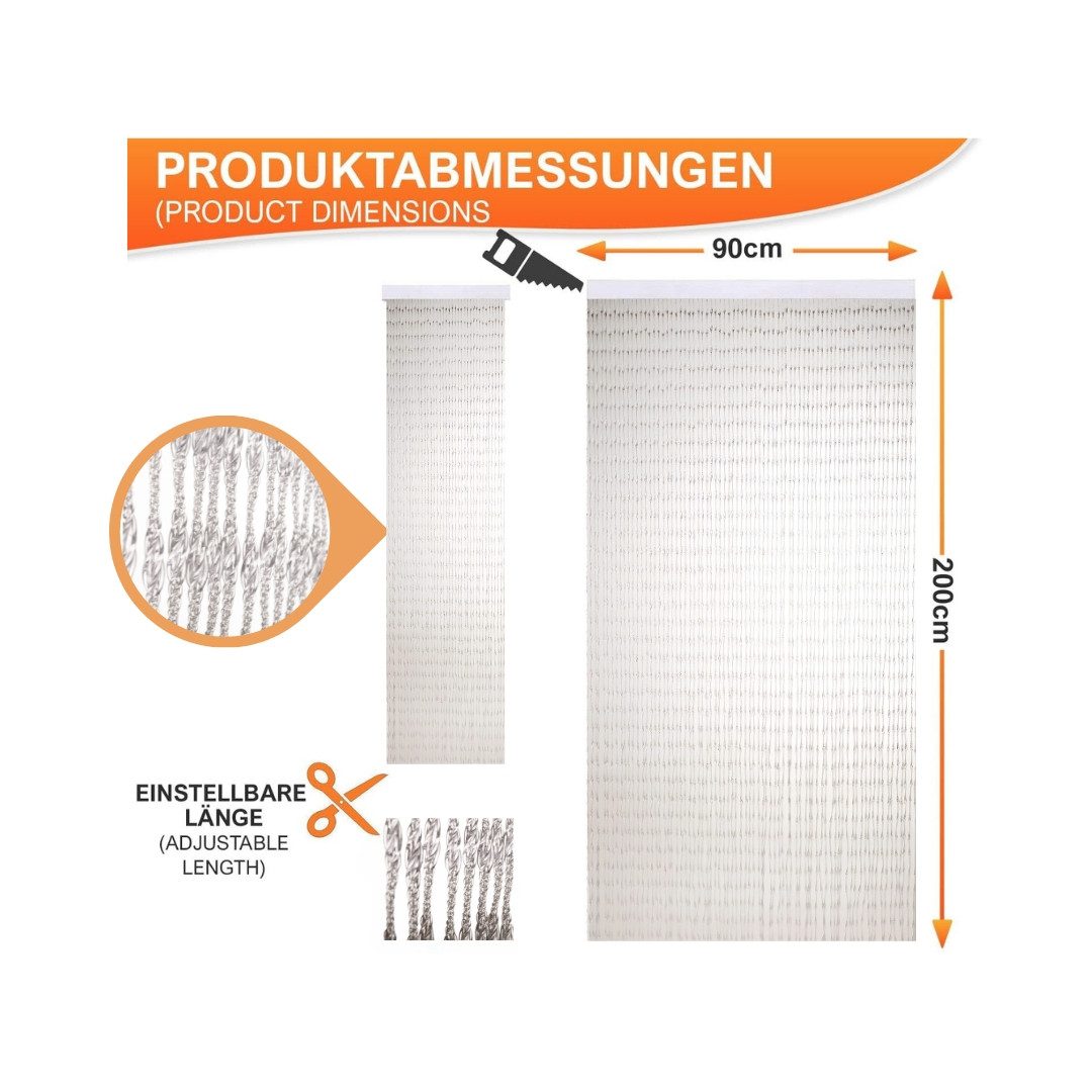 Defactoshop Insektenschutz-Vorhang Türvorhang Fadenvorhang PVC Vorhang günstig online kaufen