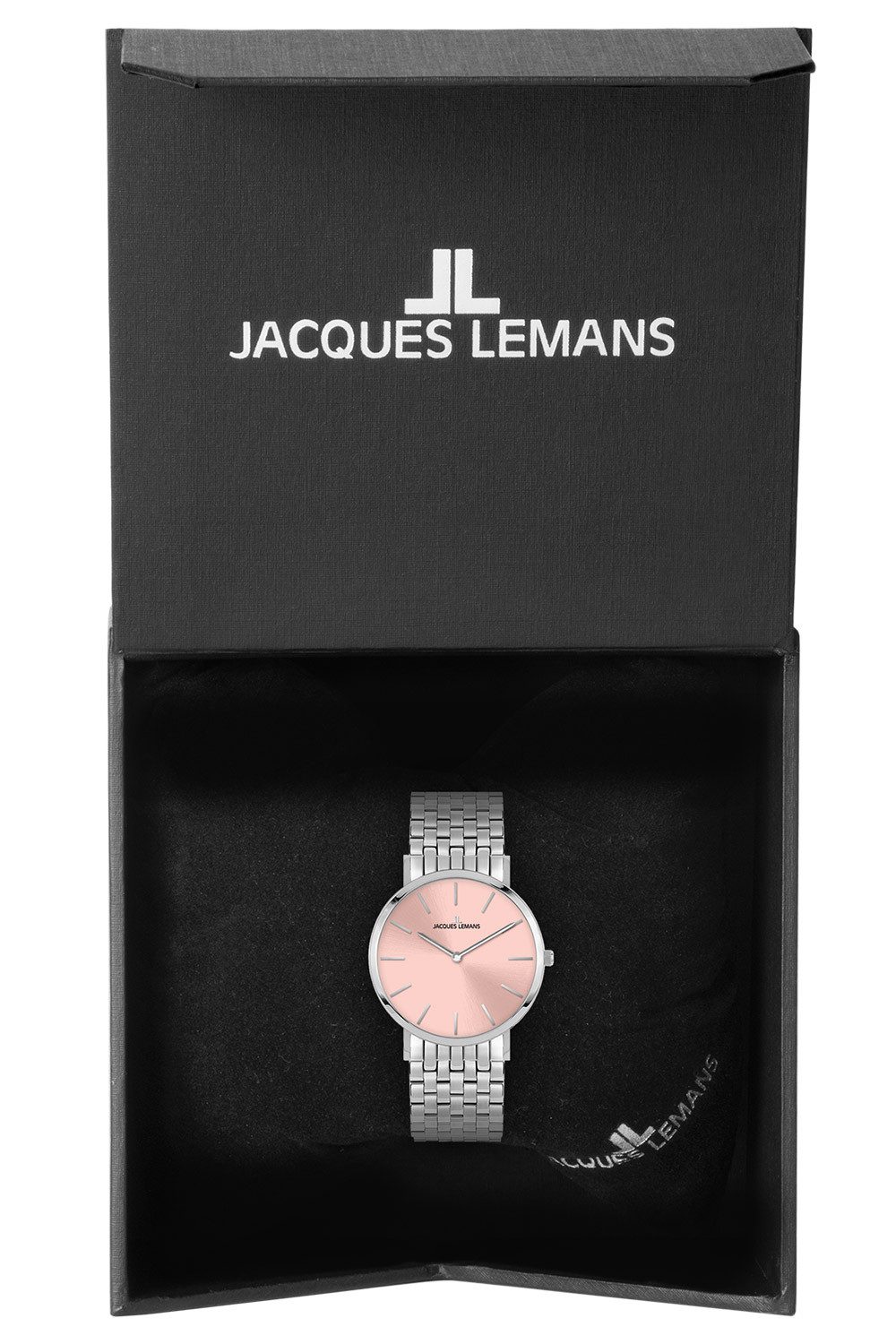 Jacques Lemans Quarzuhr 1-2172K, für Damen Nizza Rosa