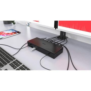 I-TEC Laptop-Dockingstation Universal USB 3.0/USB-C/Thunderbolt Quattro 4K Display Dockingstation, mit Power Delivery 100 W