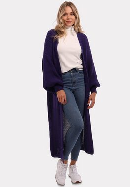 YC Fashion & Style Strickjacke Basic Strickjacke Cardigan Verschlusslos mit Einschubtaschen Boho