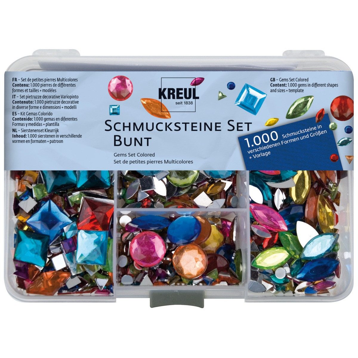 C. KREUL Stein KREUL Schmucksteine Set Bunt