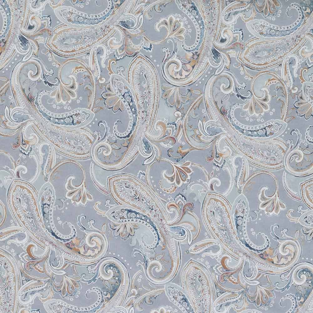Estella Bettwäsche Estella Mako-Satin Bettwäsche 135x200 Diana grau Paisley sand 7958-810, Mako-Satin, 2 teilig, für Sommer und Winter