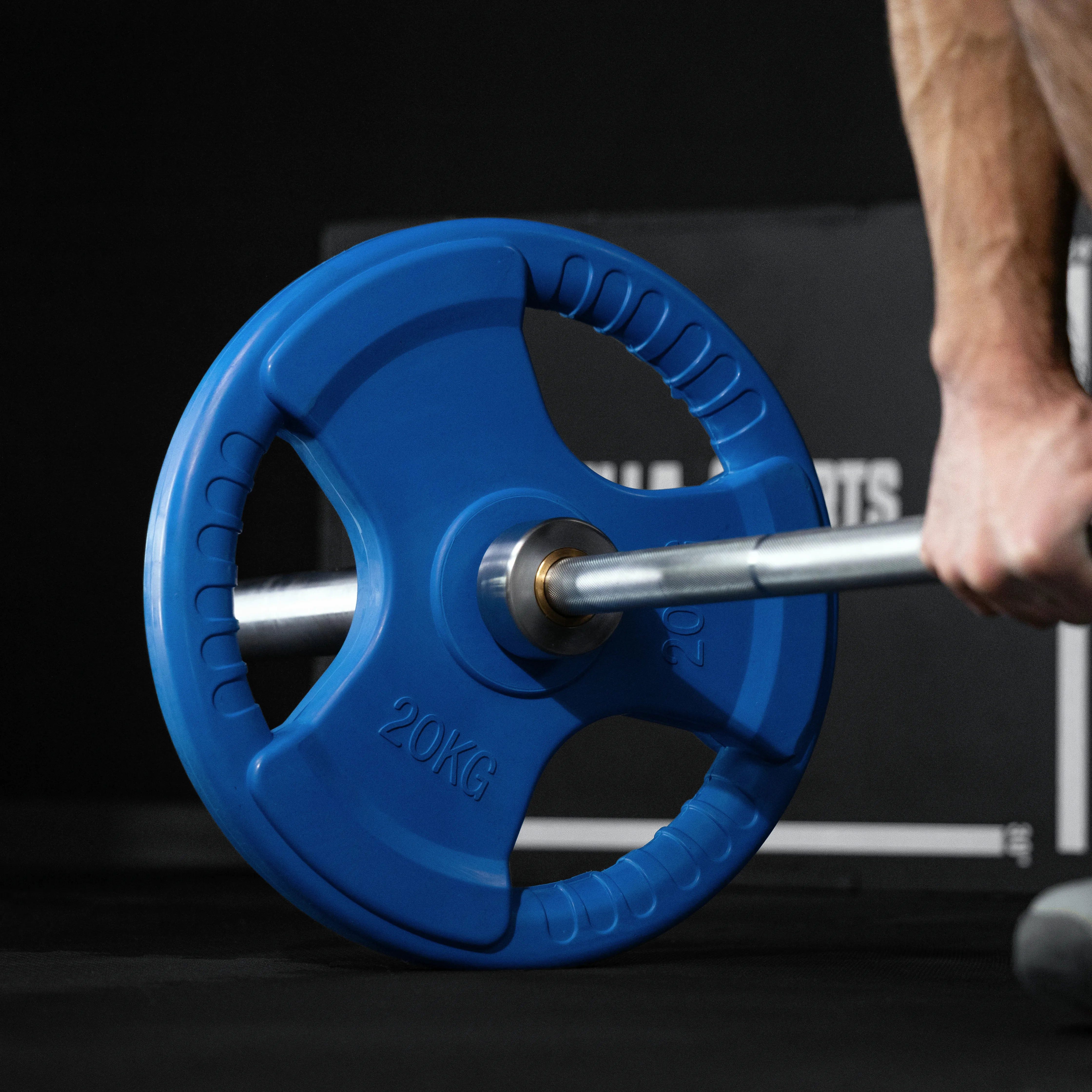 GORILLA SPORTS Hantelscheibe Hantelscheibe 50/51mm Olympia Gummi Gripper 1,25-25 KG, 10 kg, (1-tlg)
