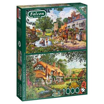 Jumbo Spiele Puzzle 11248 A Beautiful Summers Day 2x1000 Teile Puzzle, Puzzleteile