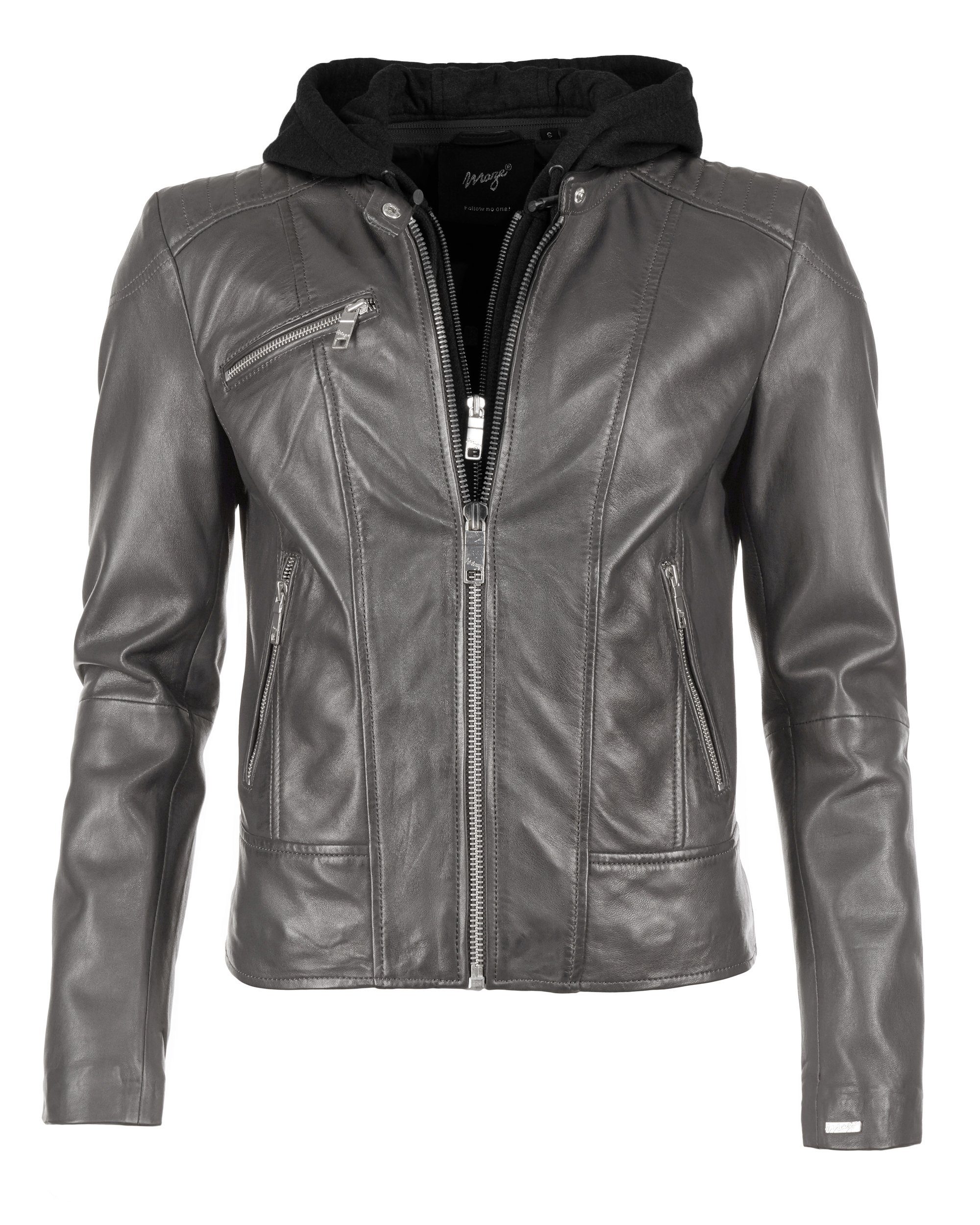 Maze Lederjacke Mico dark grey | Übergangsjacken