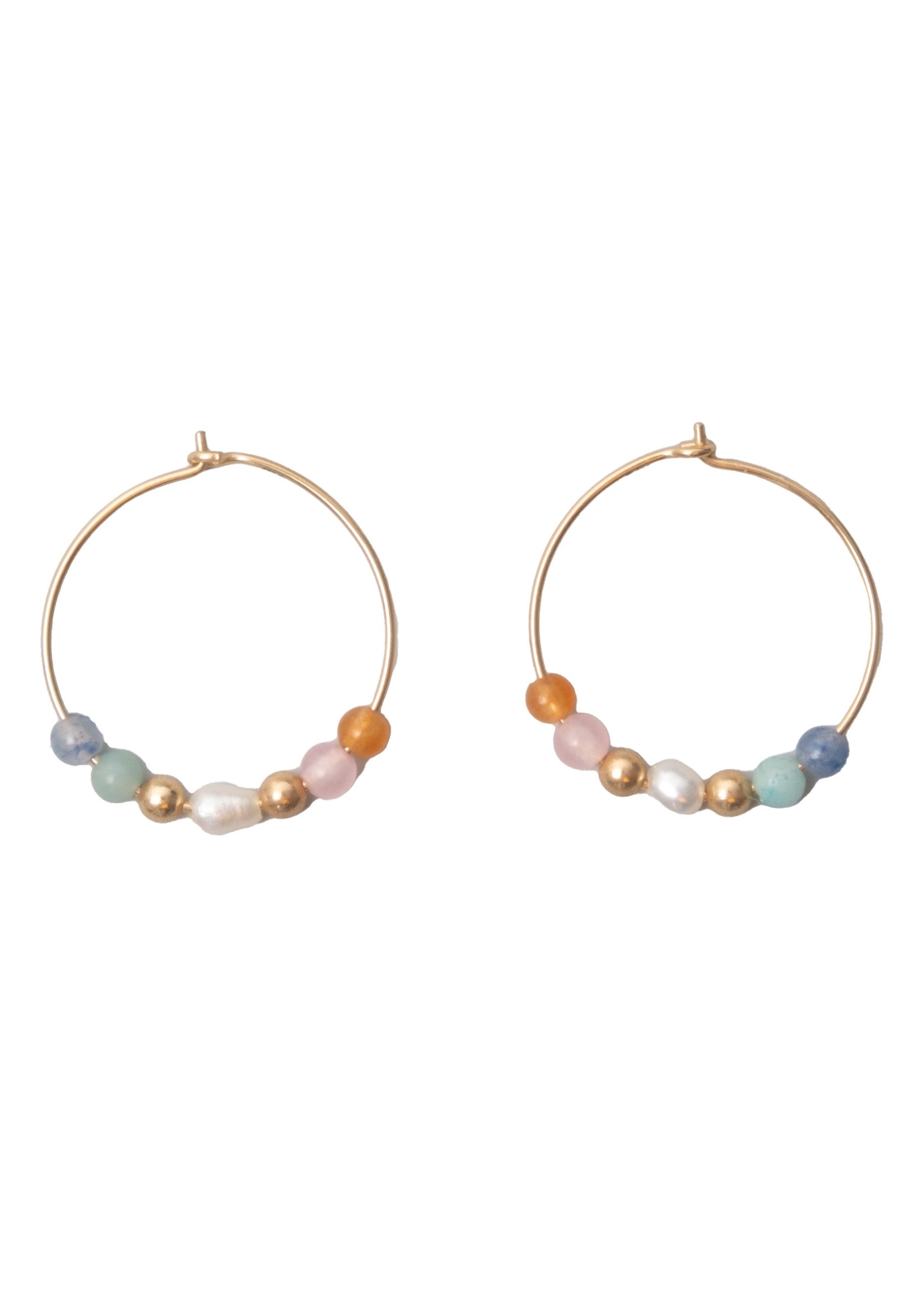 fejn jewelry Paar Creolen Summer Pearl, nachhaltiger Echtschmuck