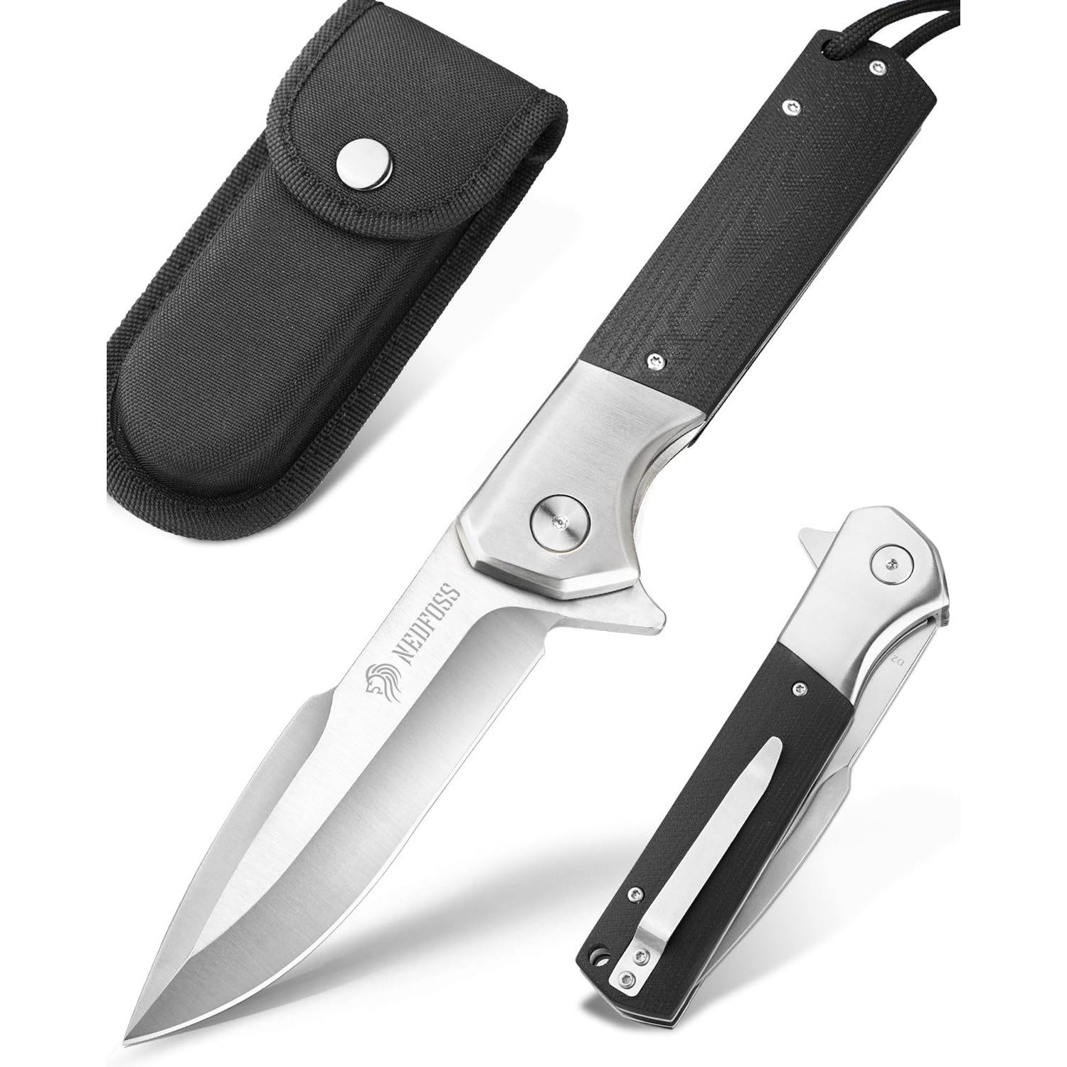 LuxusKollektion Всіsschneider Premium Taschenmesser Klappmesser D2 Stahl 23,5cm Einhandmesser