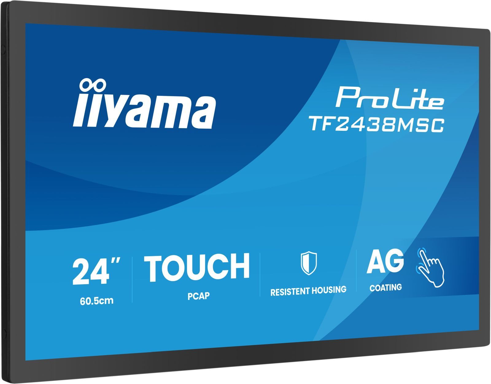 Iiyama Iiyama 24 TF2438MSC-B2 HDMI DP USB TFT-Monitor (1920 x 1080 px, IPS, Lautsprecher)
