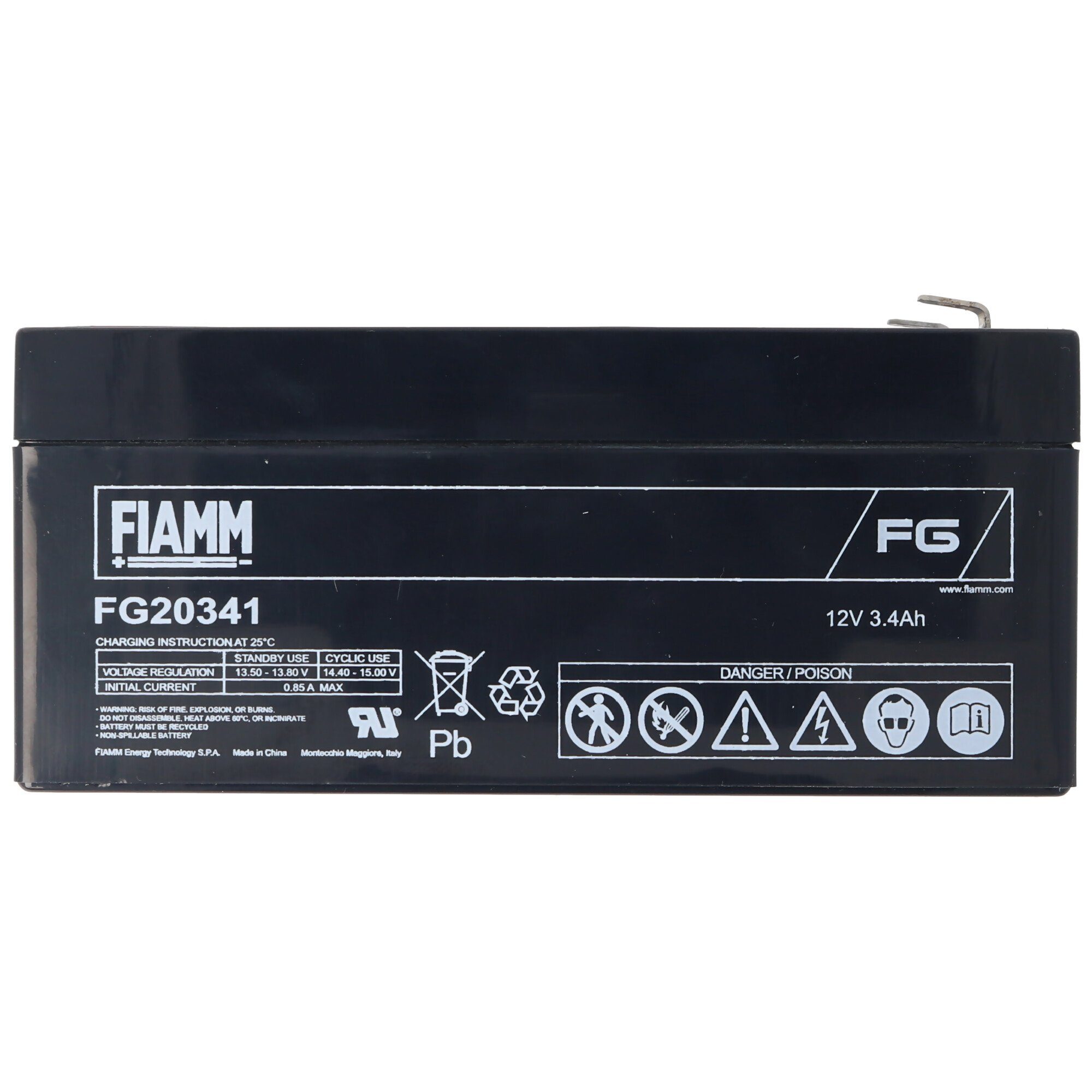 Fiamm Fiamm FG20341 Akku, ehemals FG20301 Akku 12 Volt 3400mAh Blei PB Akku Akku 3000 mAh (12,0 V)