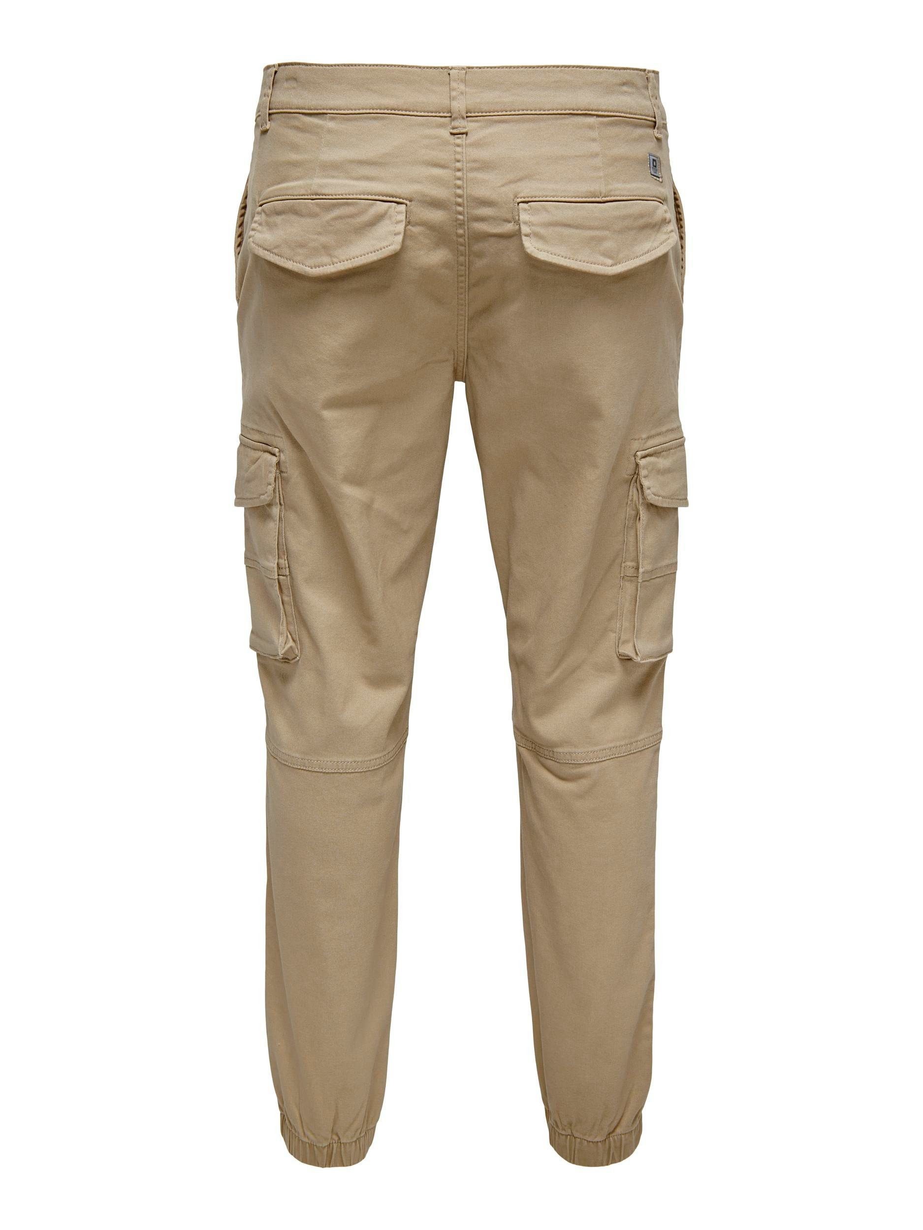ONLY & SONS Cargohose ONSCARTER PANT LIFE 0013 Chinchilla NOOS CARGO CUFF