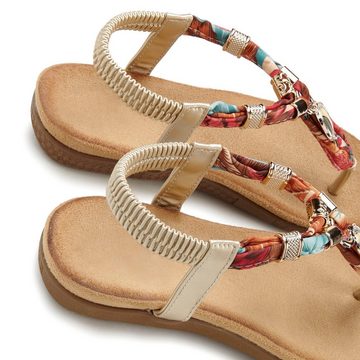 LASCANA Zehentrenner Sandale mit elastischen Riemchen und modischer Farbgebung