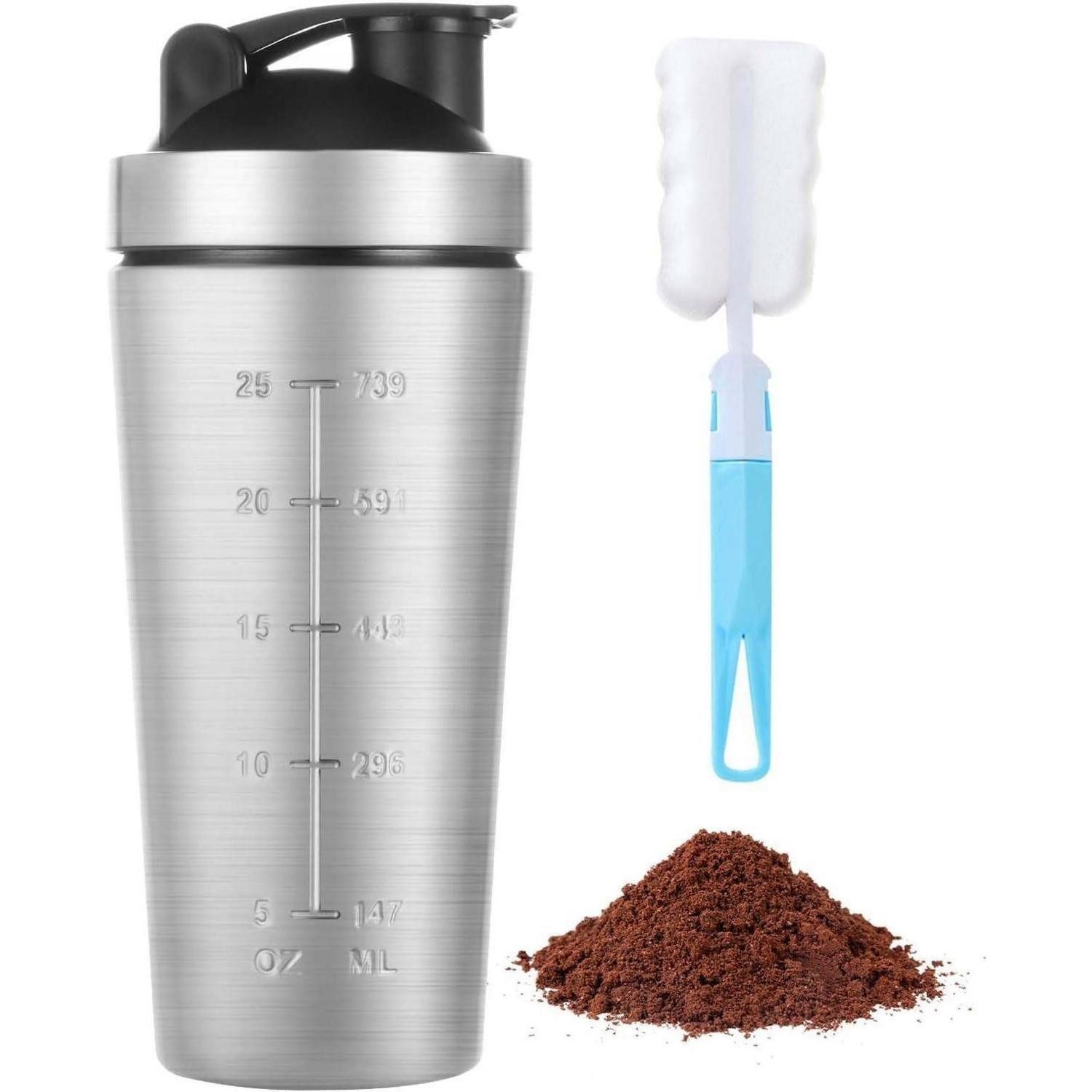 Protein Shaker Protein Shaker Edelstahl 900ml