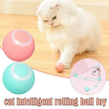 Gontence Tier-Intelligenzspielzeug Interaktives Katzenspielzeug Ball, mit LED Licht, USB-Laden,Durchmesser 4.3cm