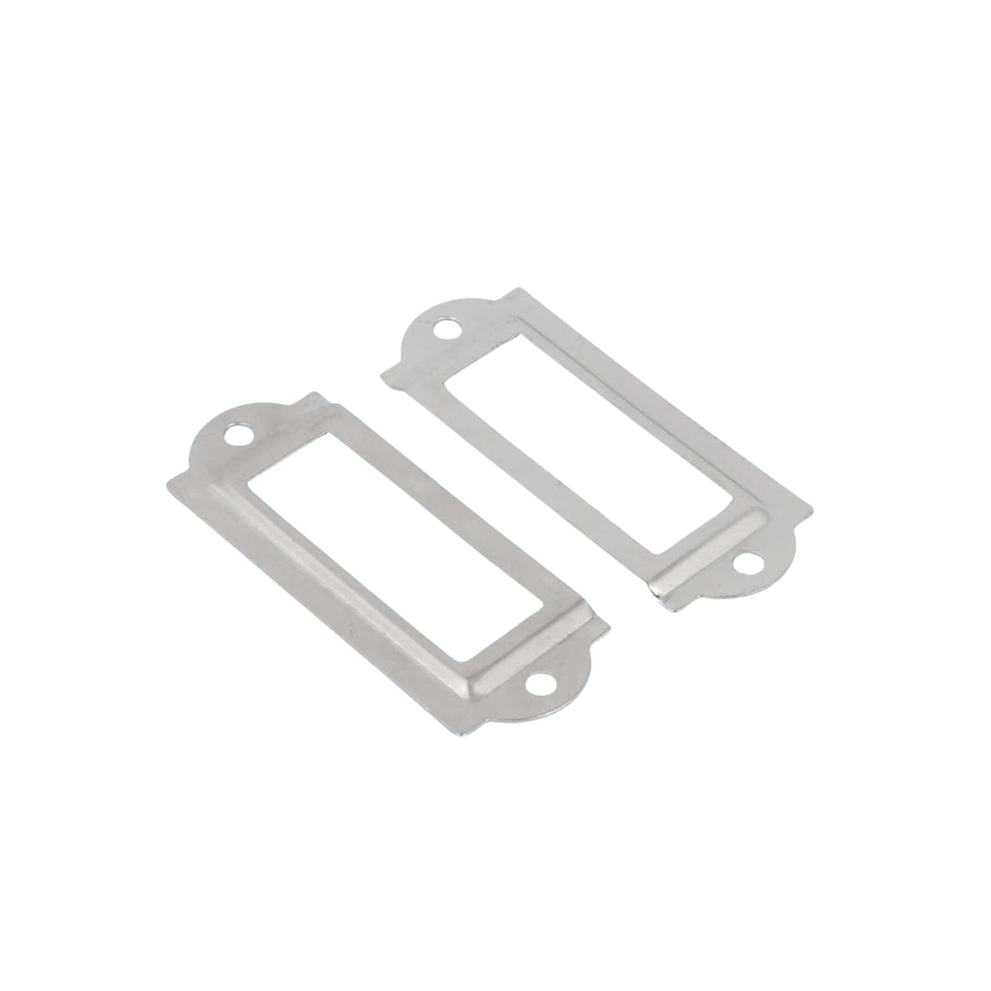 MaajeeKuto Magnet Metall Etikettenhalter 80x30mm für Schränke, Karten, Büro&Organisation (1000-St)