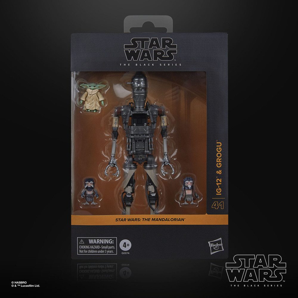 Hasbro Actionfigur Star Wars: The Mandalorian Black Series Actionfiguren 2er-Pack IG-12 &