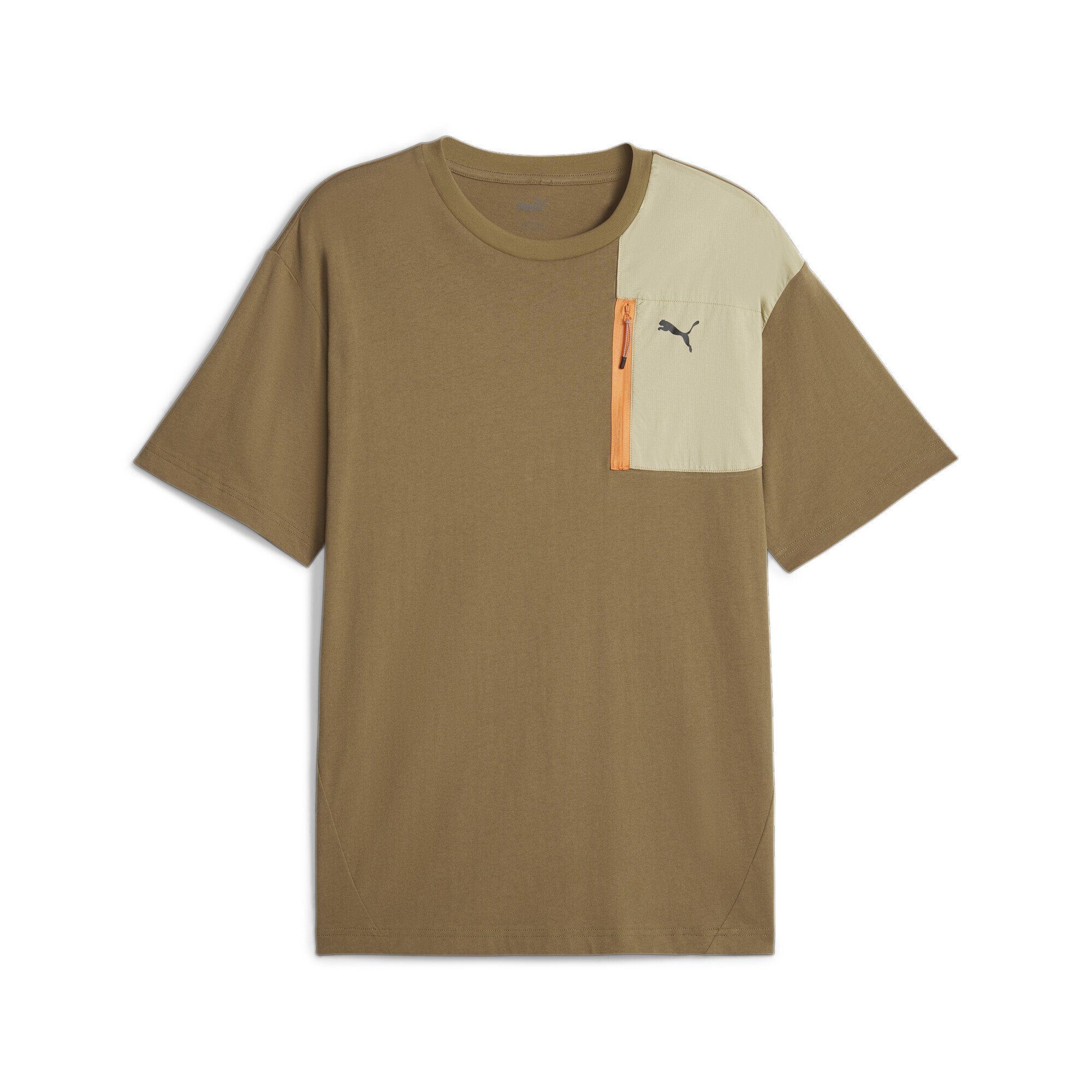 Herren PUMA Chocolate Chip Brown ROAD T-Shirt OPEN T-Shirt