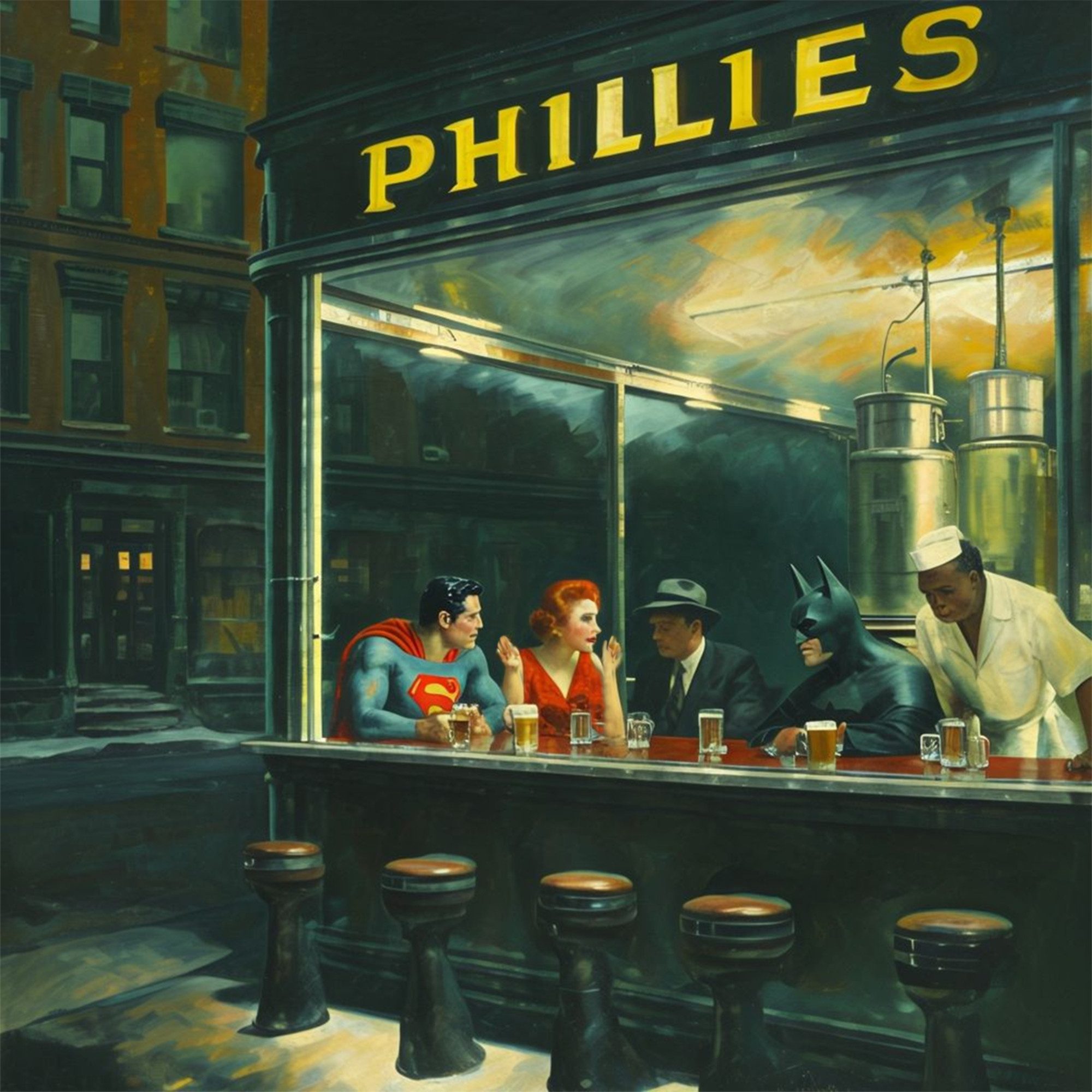 Luc Best Kunstdruck After Work Giclée – Limited Edition FineArt-Druck auf Museumspapier, After work, Wandbild - handsigniert, nummeriert, gestempelt, Echtheitszertifikat