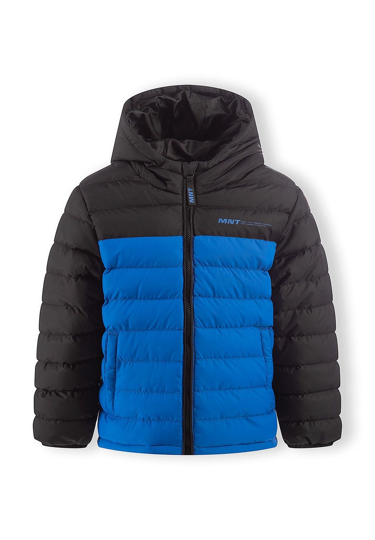 MINOTI Winterjacke für Jungen, Pufferjacke mit Kapuze, warm gefüttert im Colour-Block