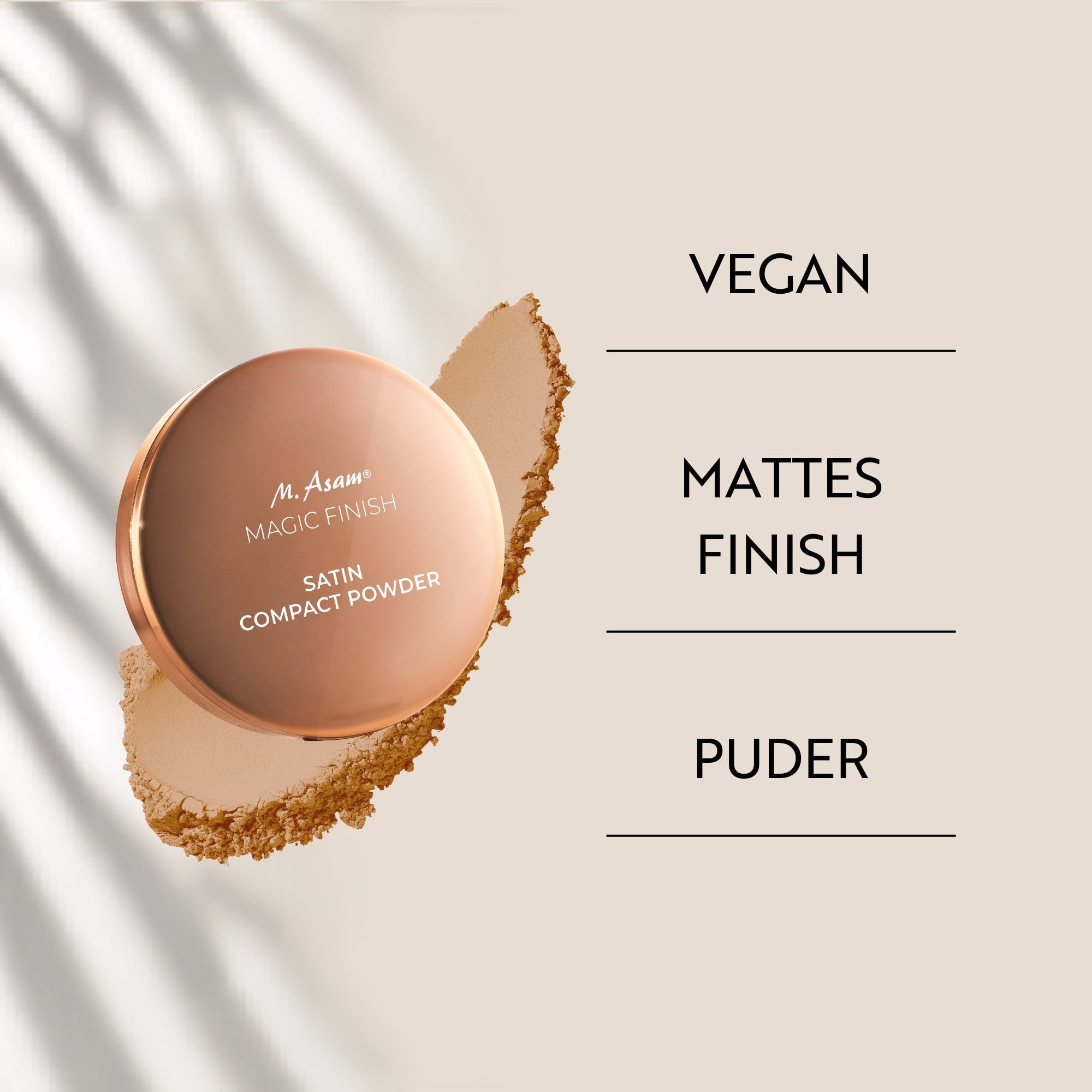 asambeauty Puder Satin Kompaktpuder Nude – Bild 4 von 5