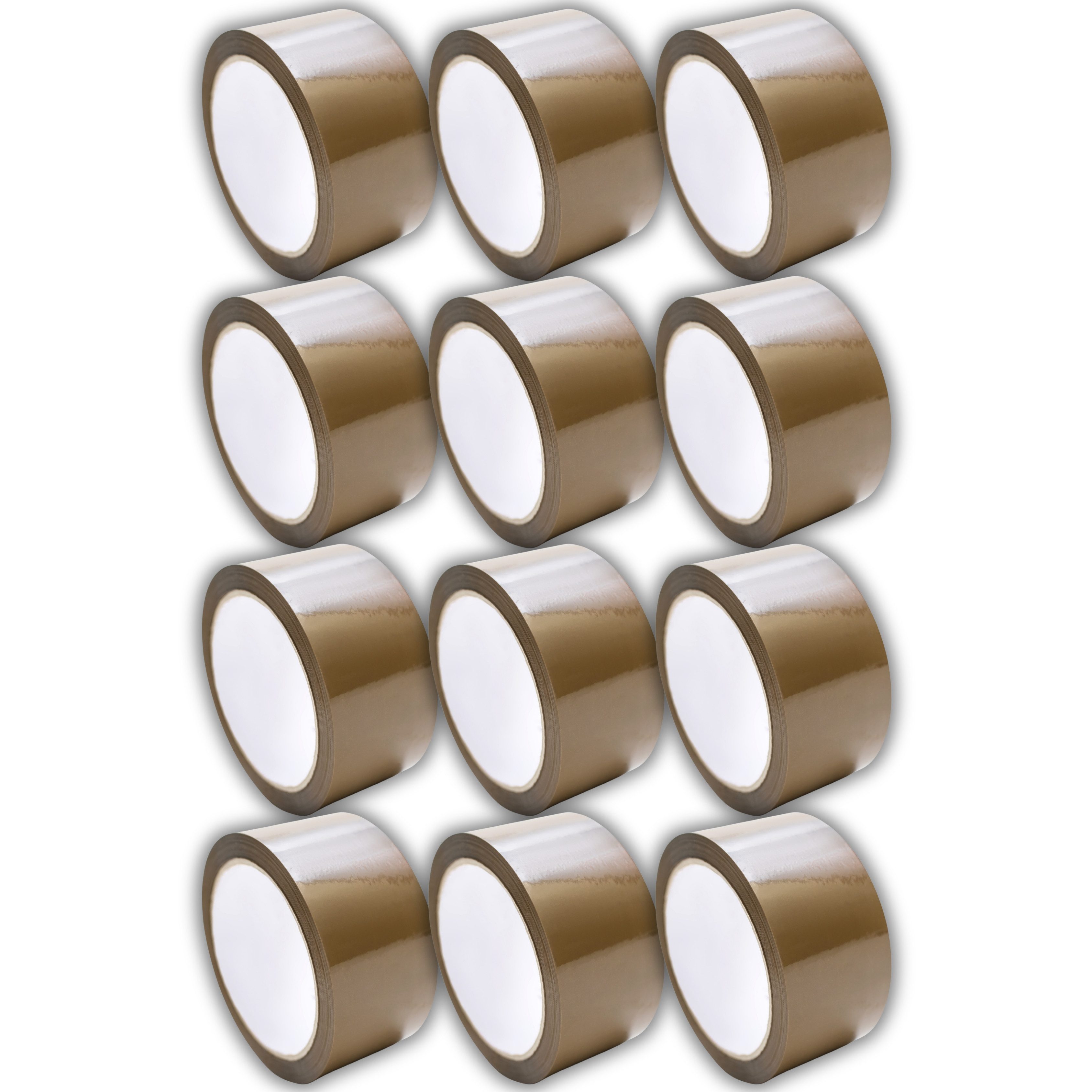 MichaelNoll Paket-Klebeband Paketklebeband Paketband Klebeband Packband für Versand (12-St)