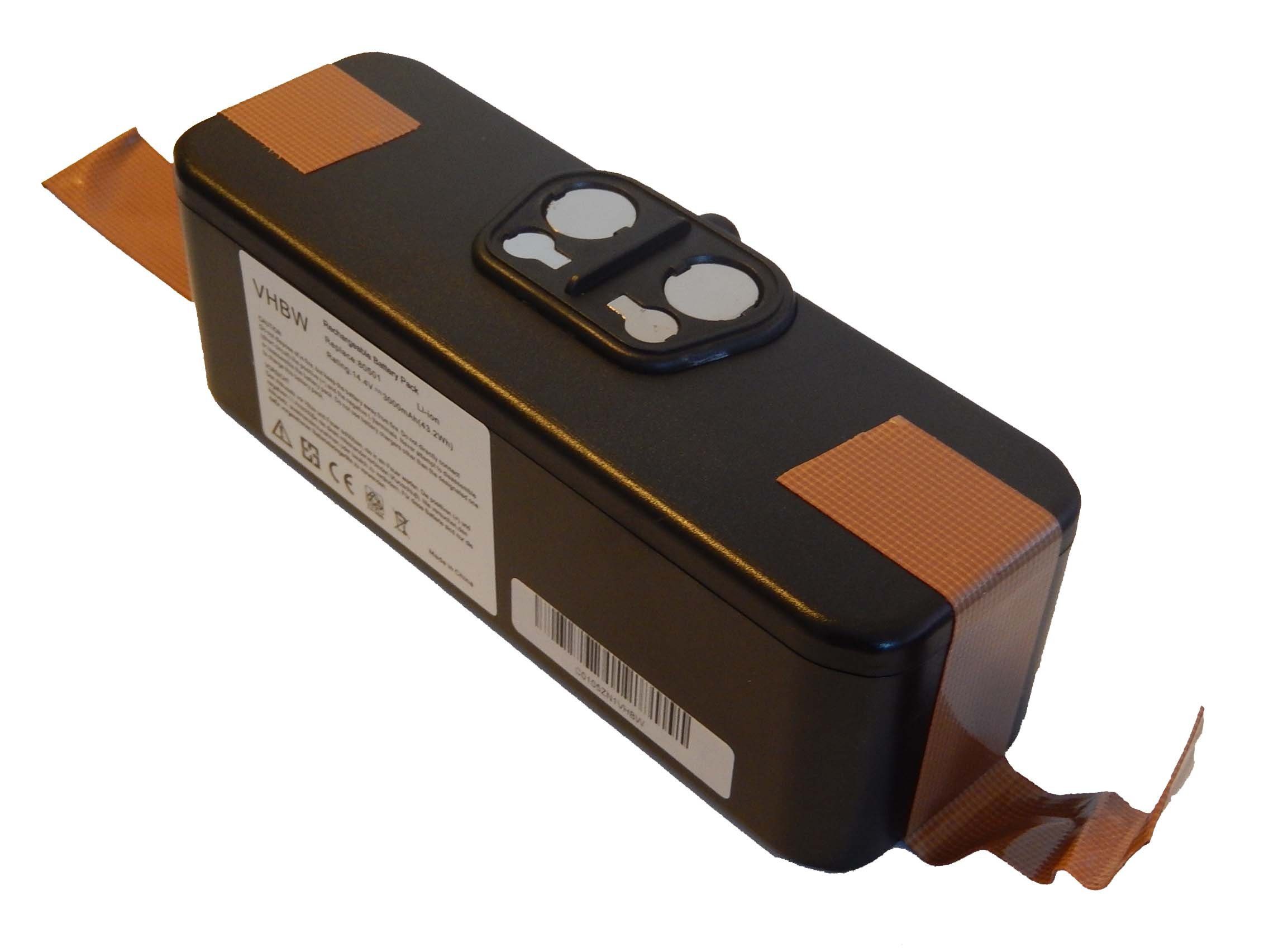 vhbw Staubsauger-Akku passend für Kompatibel mit iRobot Roomba 580, 581, 590, 572, 577, 582, 583 Haushalt Staubsauger (3000mAh, 14,4V, Li-Ion) 3000 mAh