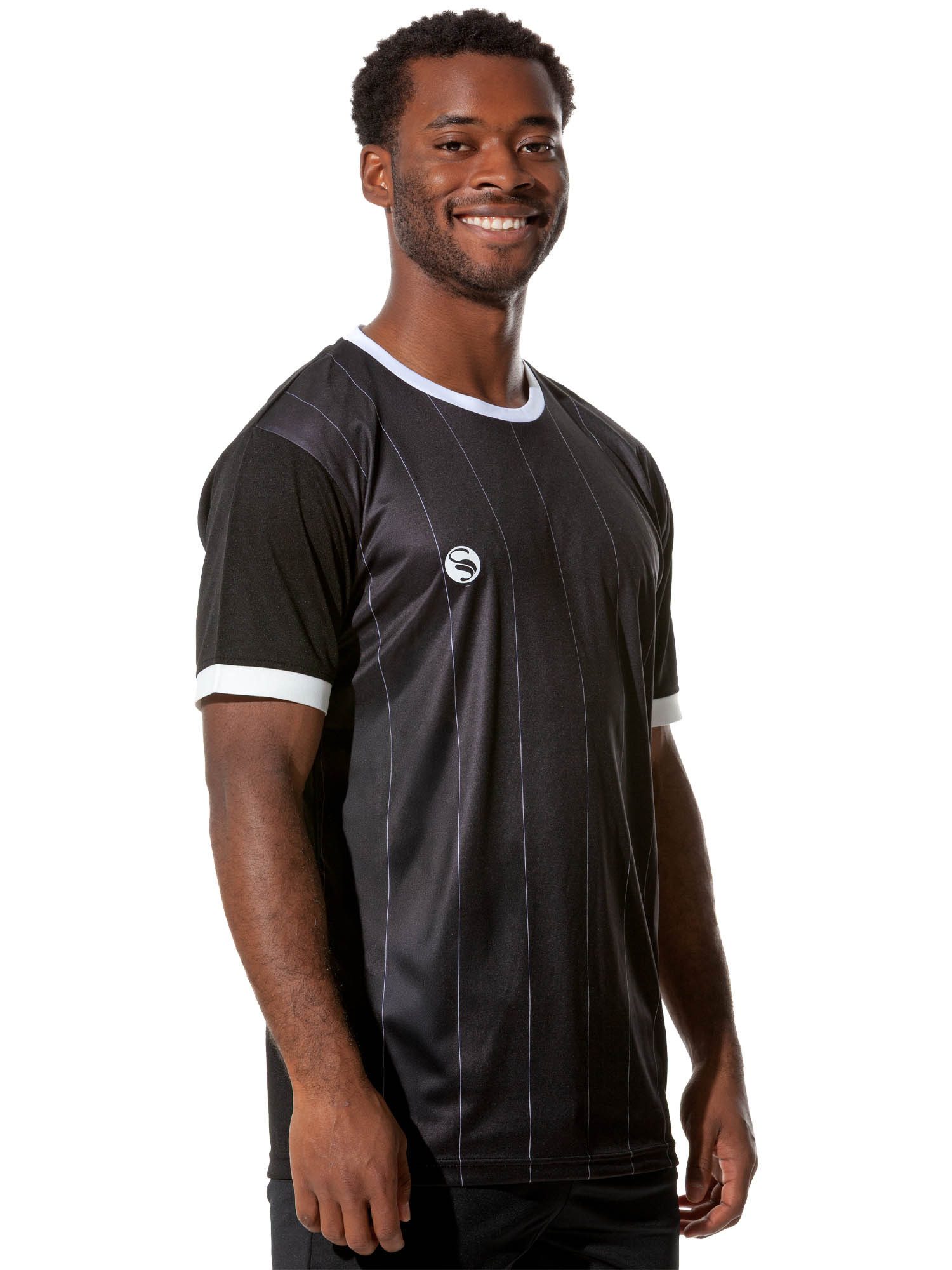 Stark Soul® T-Shirt Trainingsshirt Trikot "Pinstripes", Herren Sport-Shirt, Kurzarm