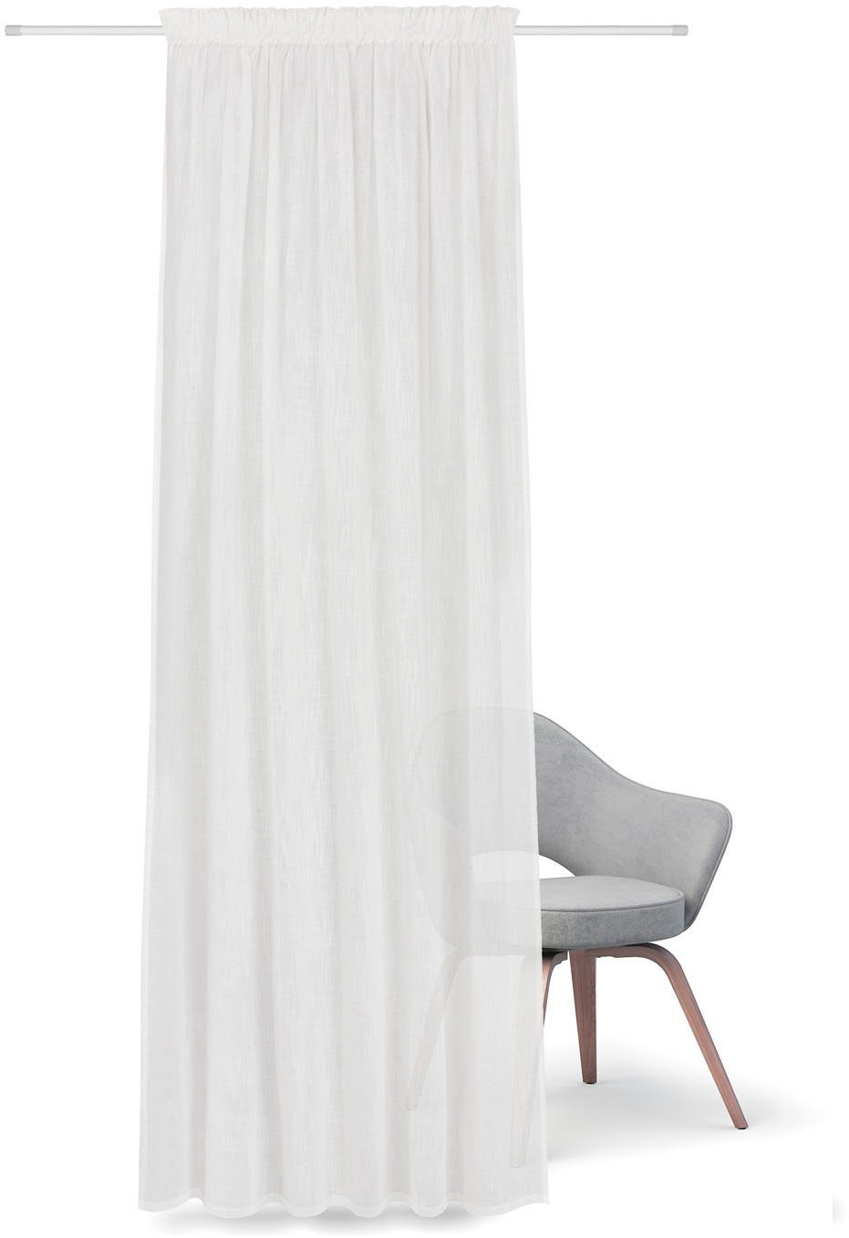 Feel of Nature Gardine Freja (1 St), Kräuselband, halbtransparent, HxB: 245 günstig online kaufen