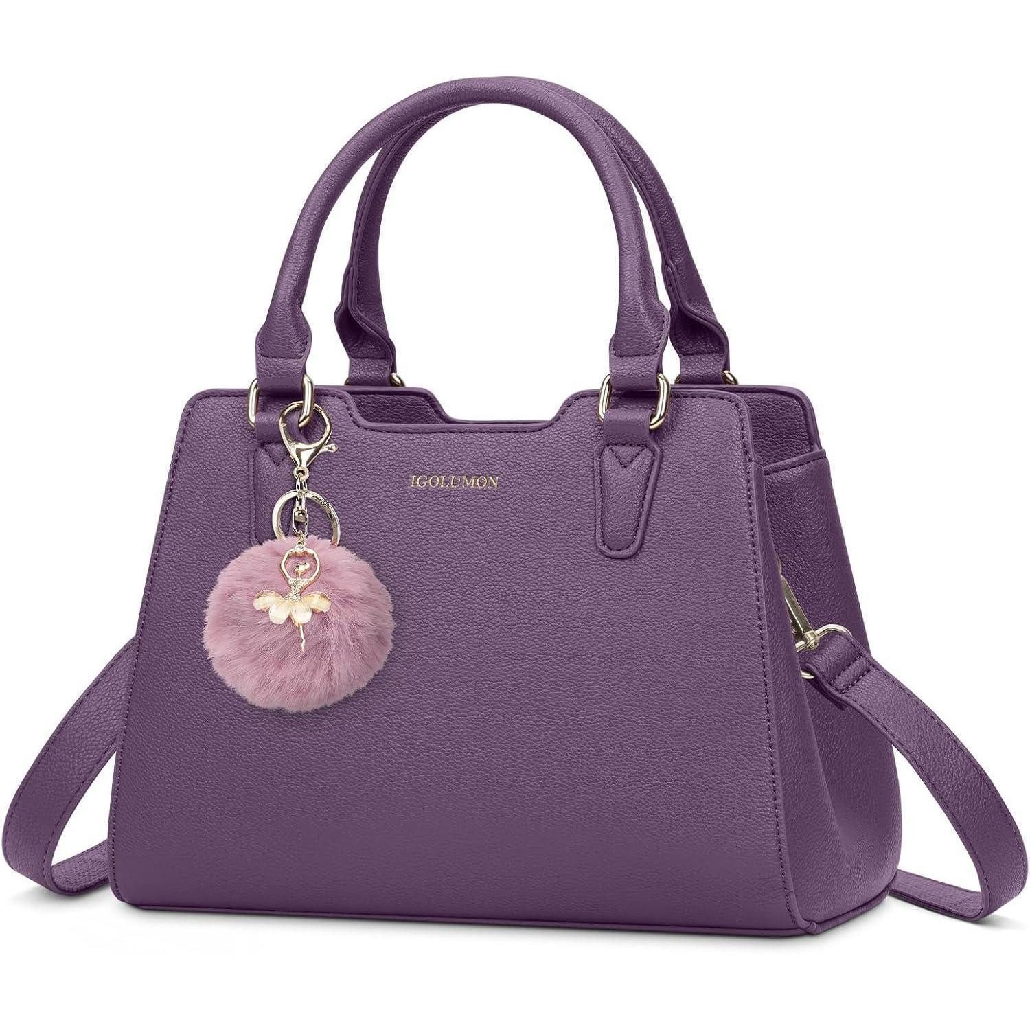 LuxusKollektion Henkeltasche Damen Handtasche Mittelgroß Leder Henkeltasche Schwarz Elegante Tote