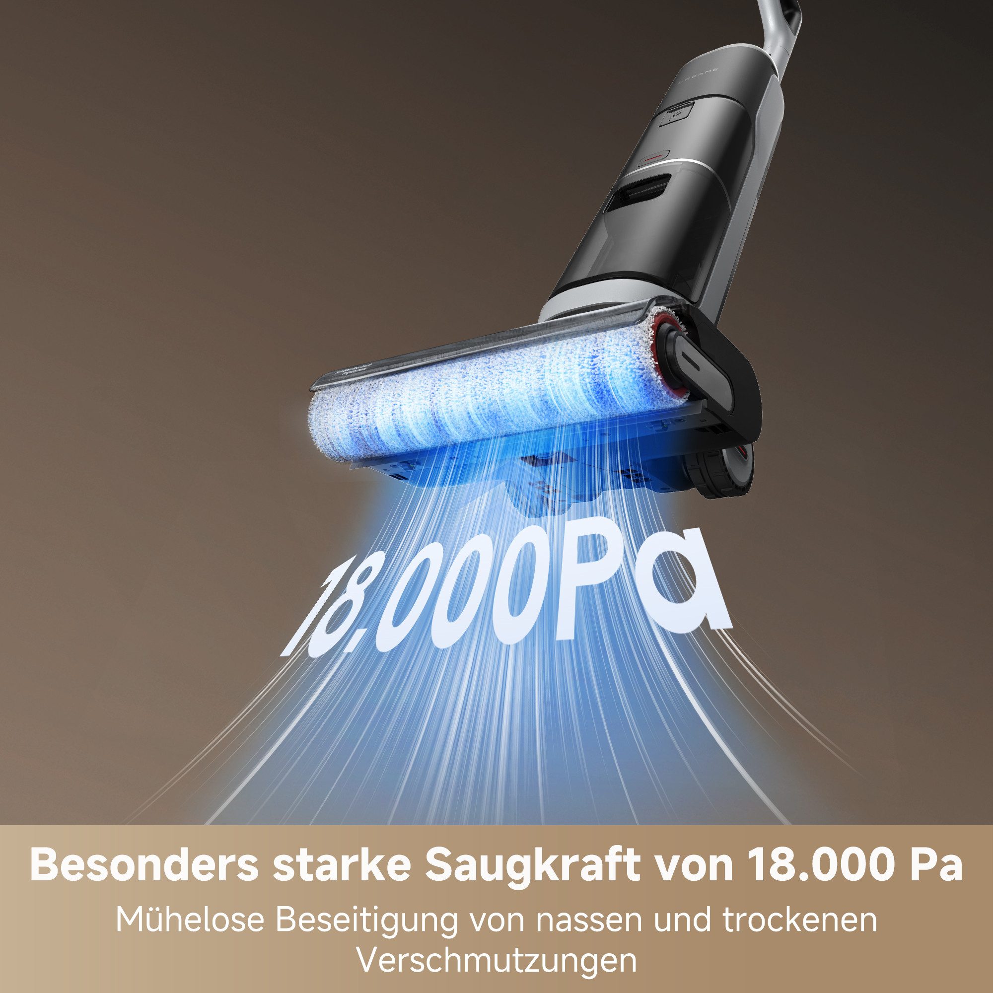 Dreame Nass-Trocken-Sauger Dreame H14 Pro Tangle Cut mit 18.000 Pa Saugkraft, 400 W, Flexible und gründliche 180° Reinigung