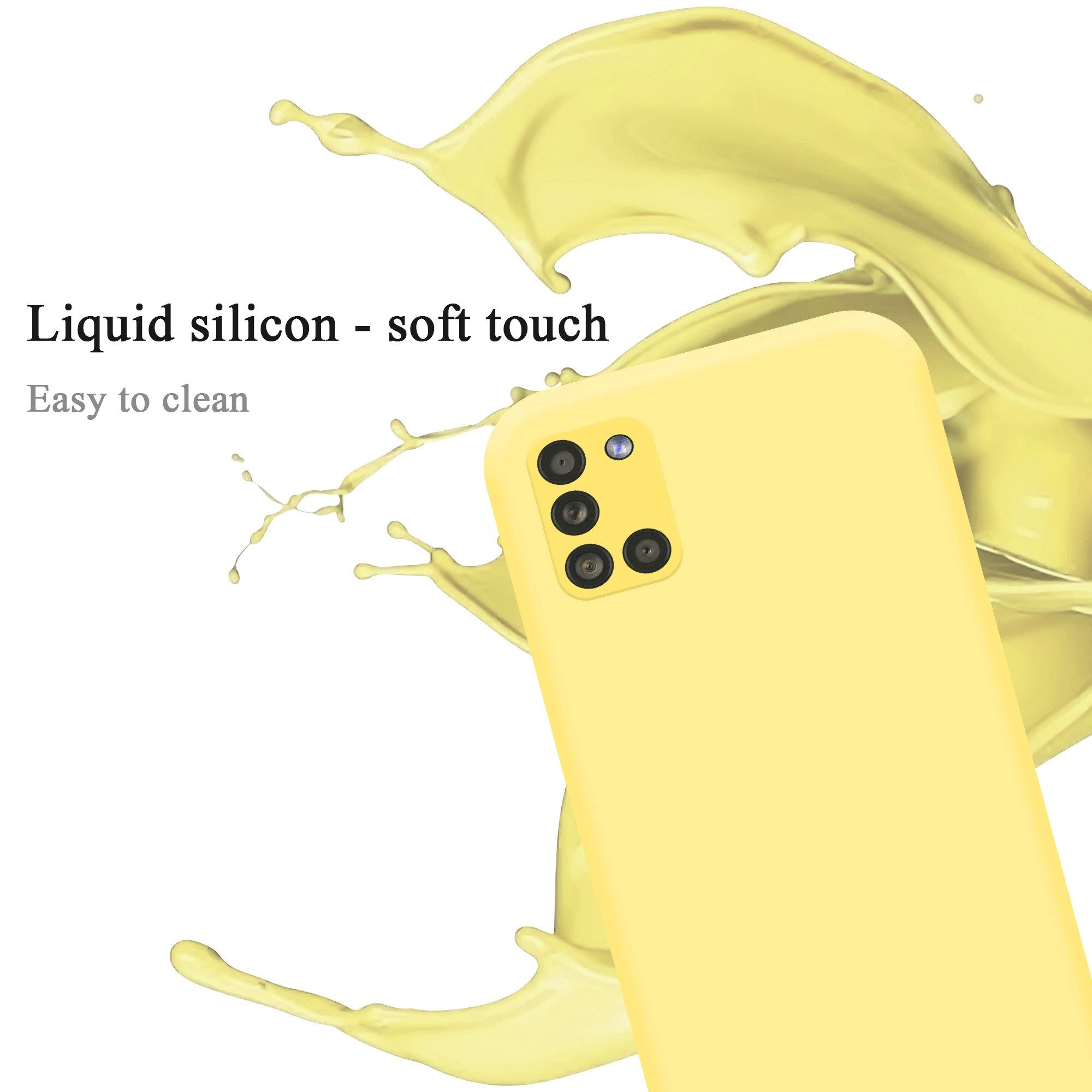 Cadorabo Handyhülle für Samsung Galaxy A31 Hülle Samsung Galaxy A31, Flexible Hülle TPU Silikon Schutzhülle Back Cover Case