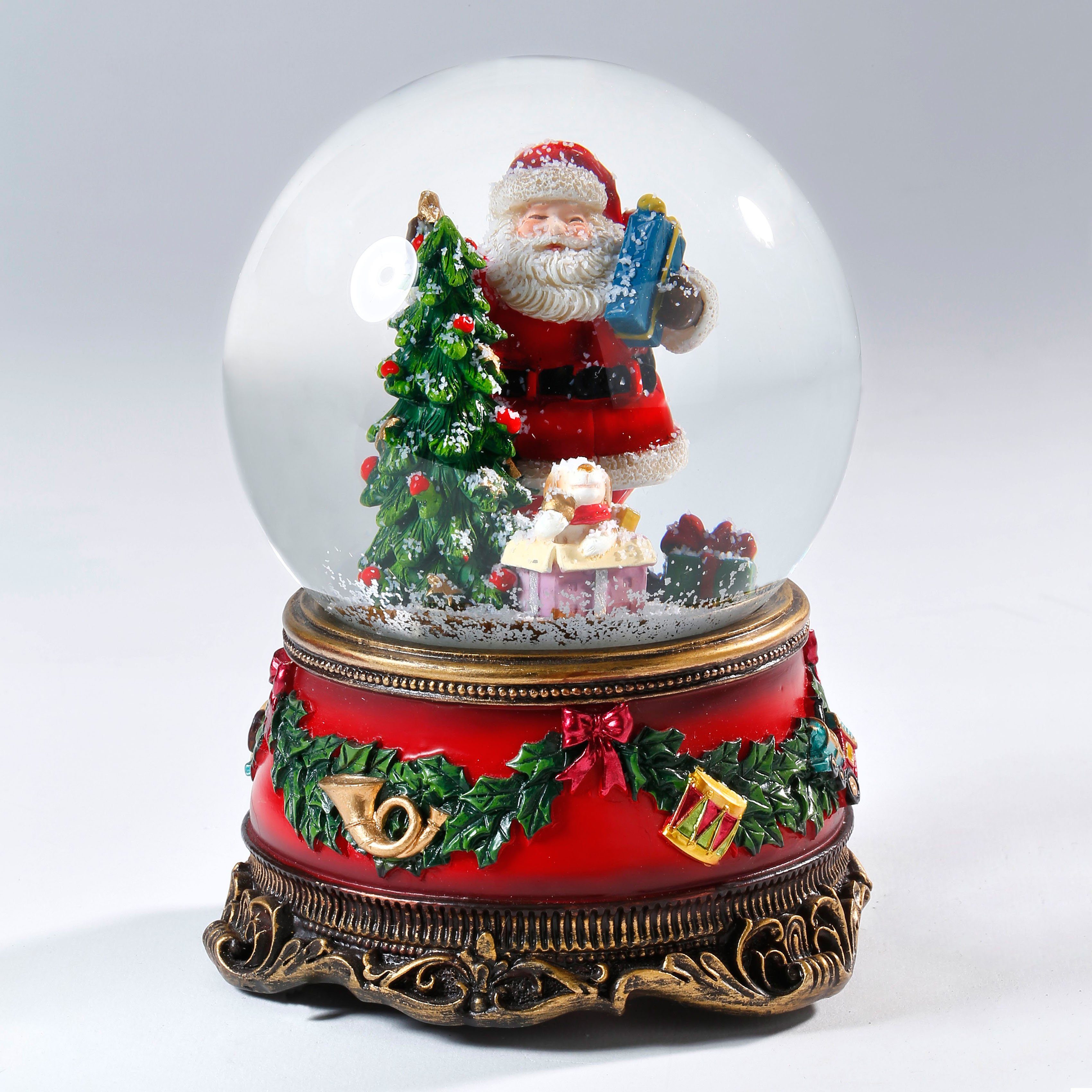 CHRISTMAS GOODS by Inge Weihnachtsfigur »Santa« (1 Stück), Spieluhr zum  Aufziehen mit Melodie "We wish you a merry christmas", Schneekugel online  kaufen | OTTO
