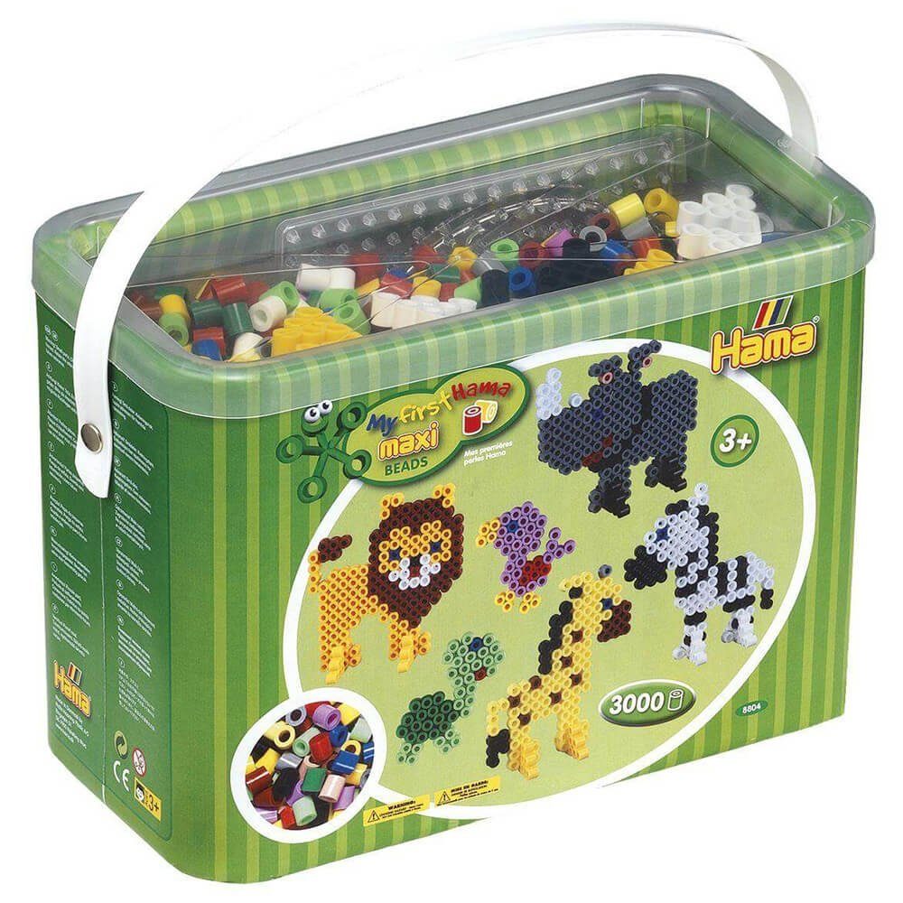 Hama Maxi Kit Perles à Repasser Avec Cadre – Sachet Complet Motif, Perles 10 Mm, Idéal Enfants Dès 3 Ans
