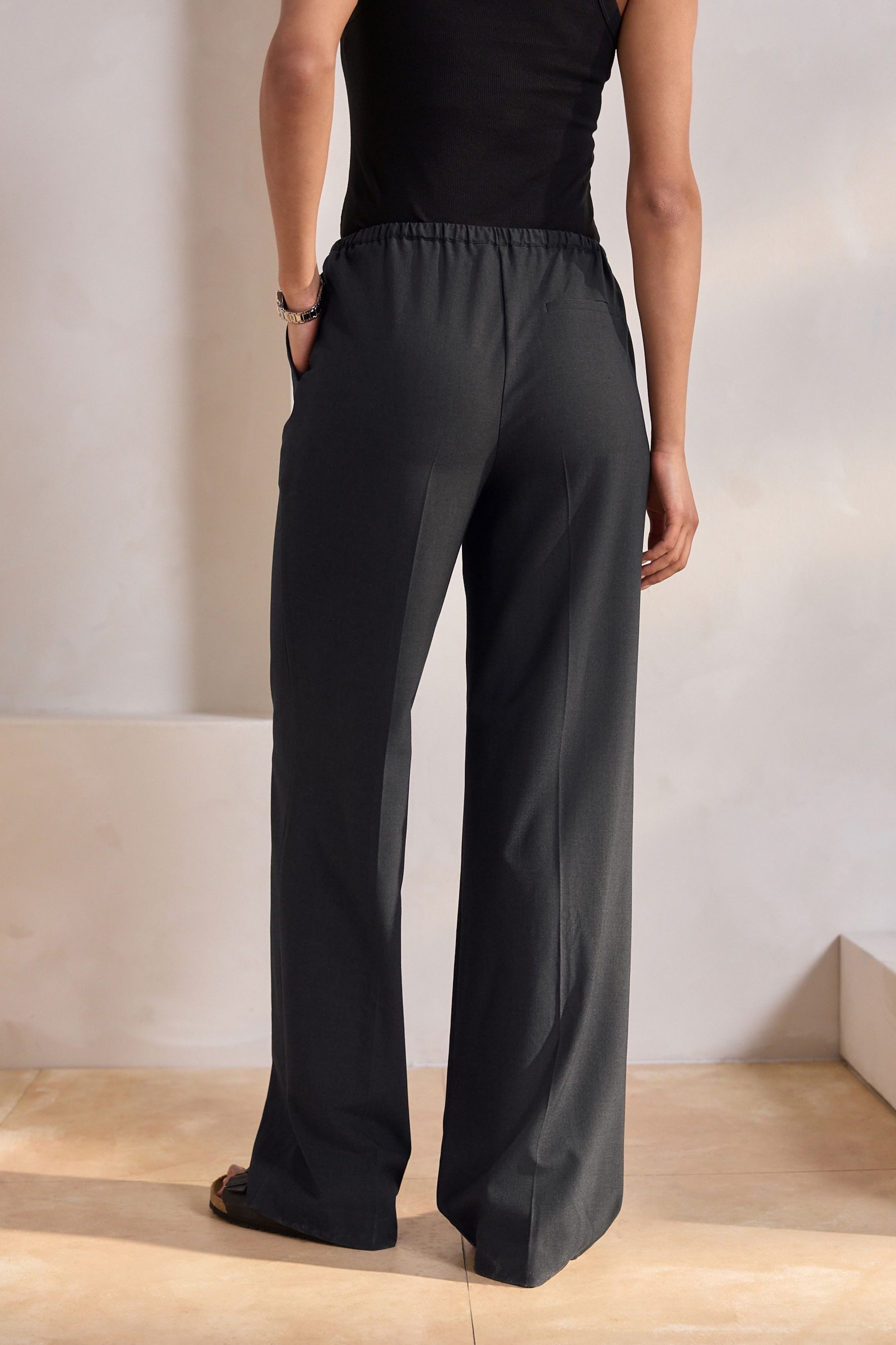 Next Palazzohose Schlupfhose mit weitem Bein und Bindeband (1-tlg) günstig online kaufen