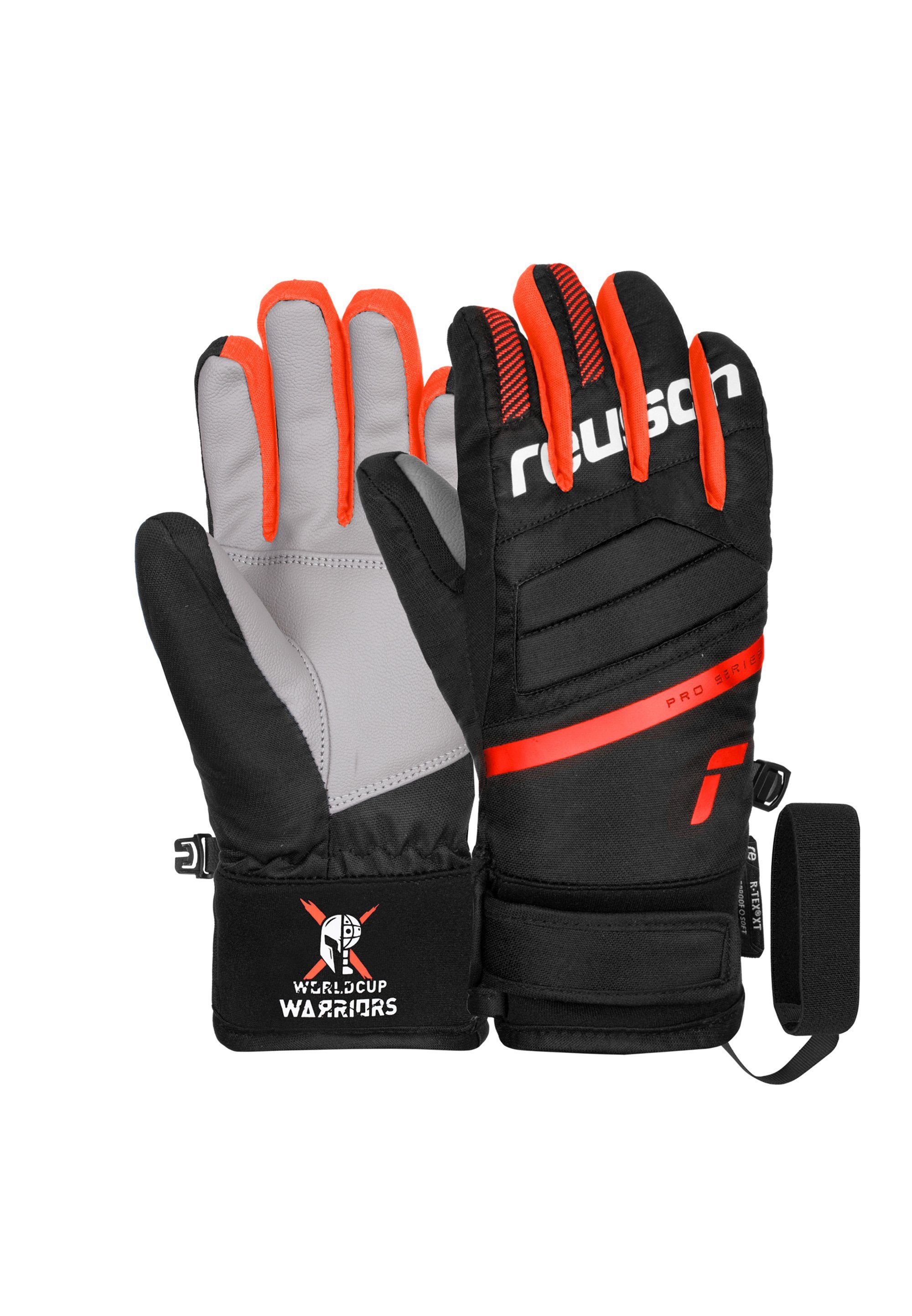 Reusch Skihandschuhe Warrior R-TEX® XT Junior in wasserdichter Qualität schwarz-orange