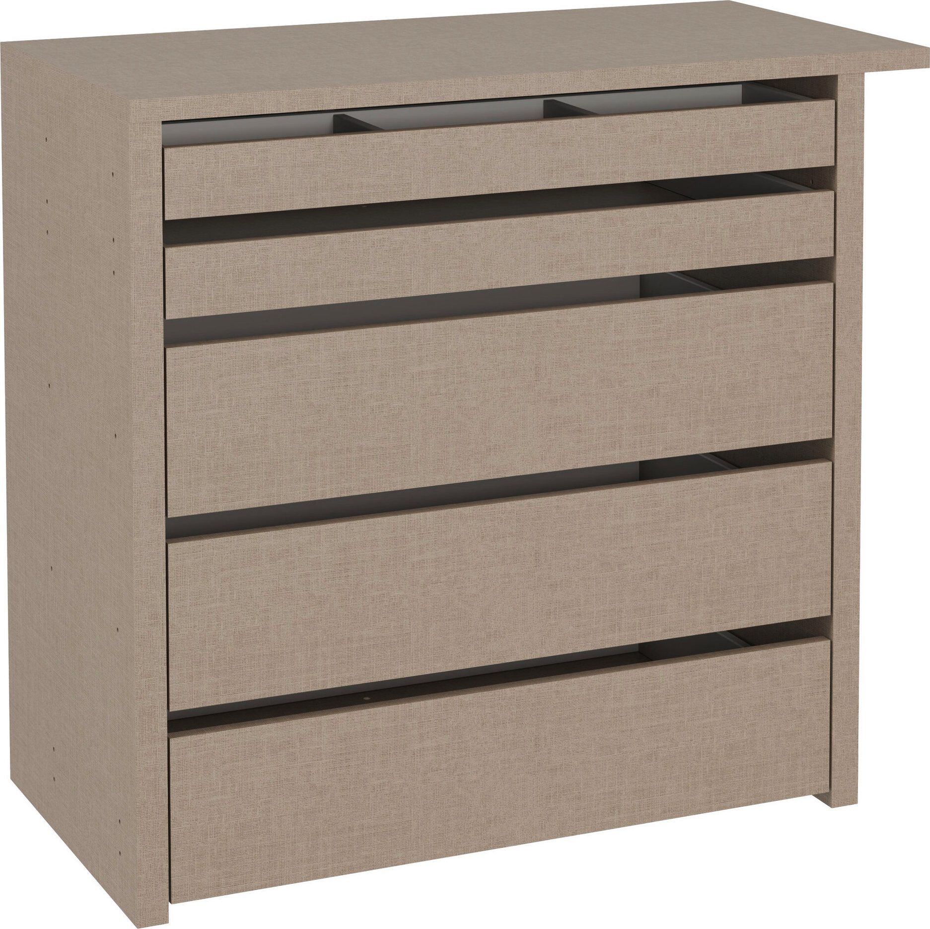 rauch Schubladeneinsatz Zubehör für Rauch-Schränke Garderobe Kleiderschrank Schrank (Inkl. Schubladeninneneinteilung in oberster Schublade), mit 5 Schubladen, Breite 88 cm, Tiefe 45 cm, MADE IN GERMANY