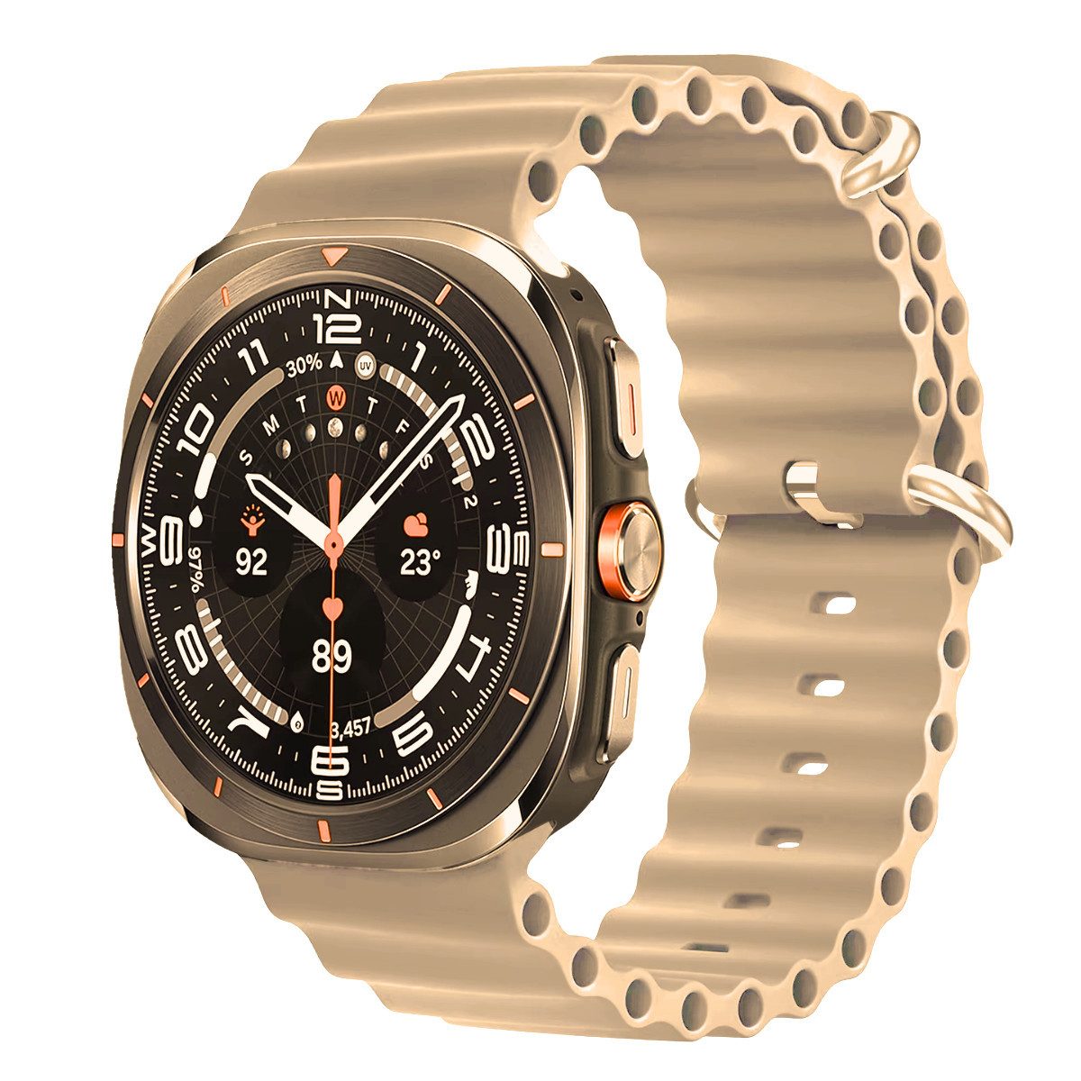 Ventarent Smartwatch-Armband Apple Watch Ultra Ocean Armband Band 42mm/44mm/45mm/46mm/49mm, Silikon Armband Band für Apple Watch Ultra 1 2 und 3