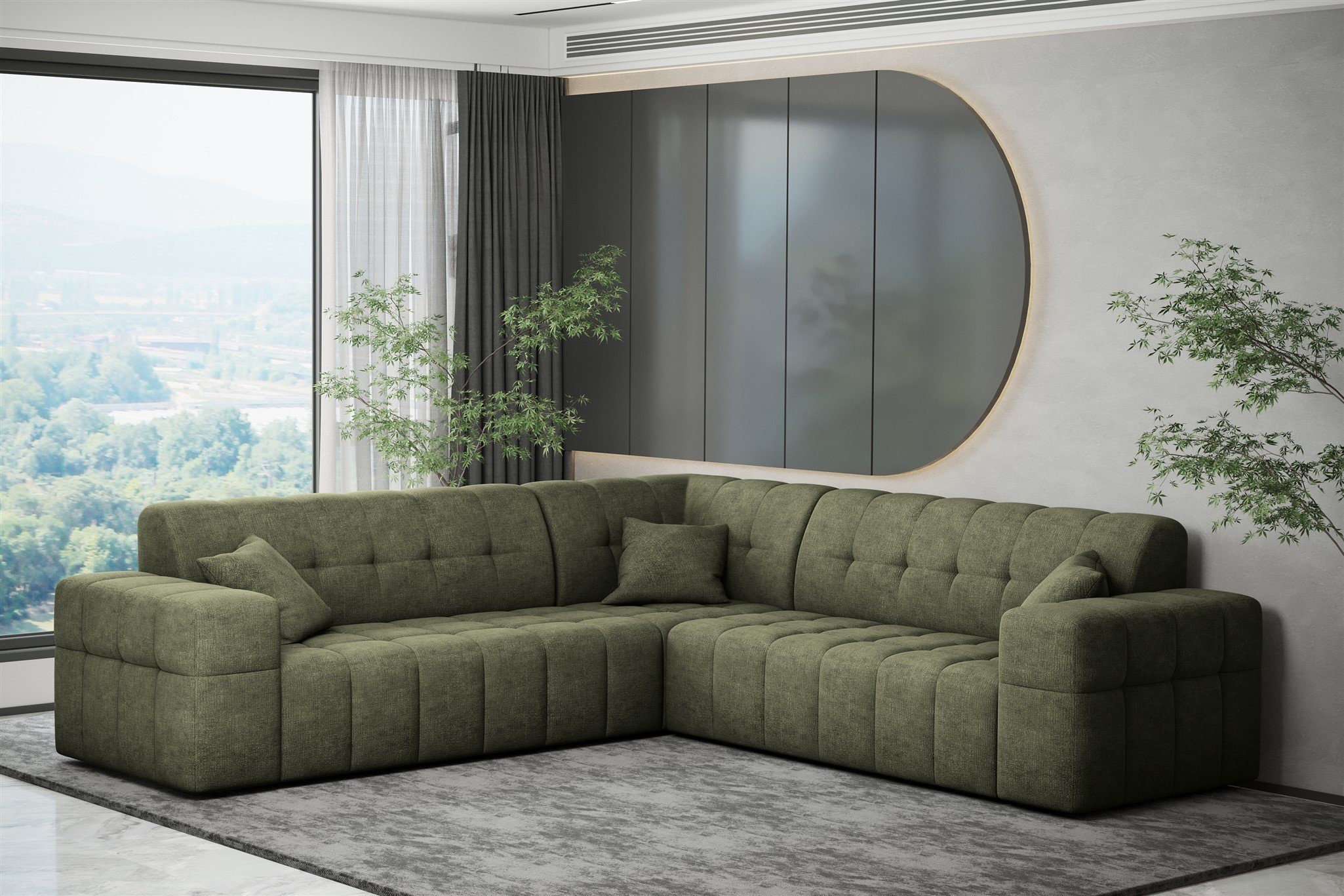 Fun Möbel Ecksofa Ecksofa Designersofa NANCY günstig online kaufen