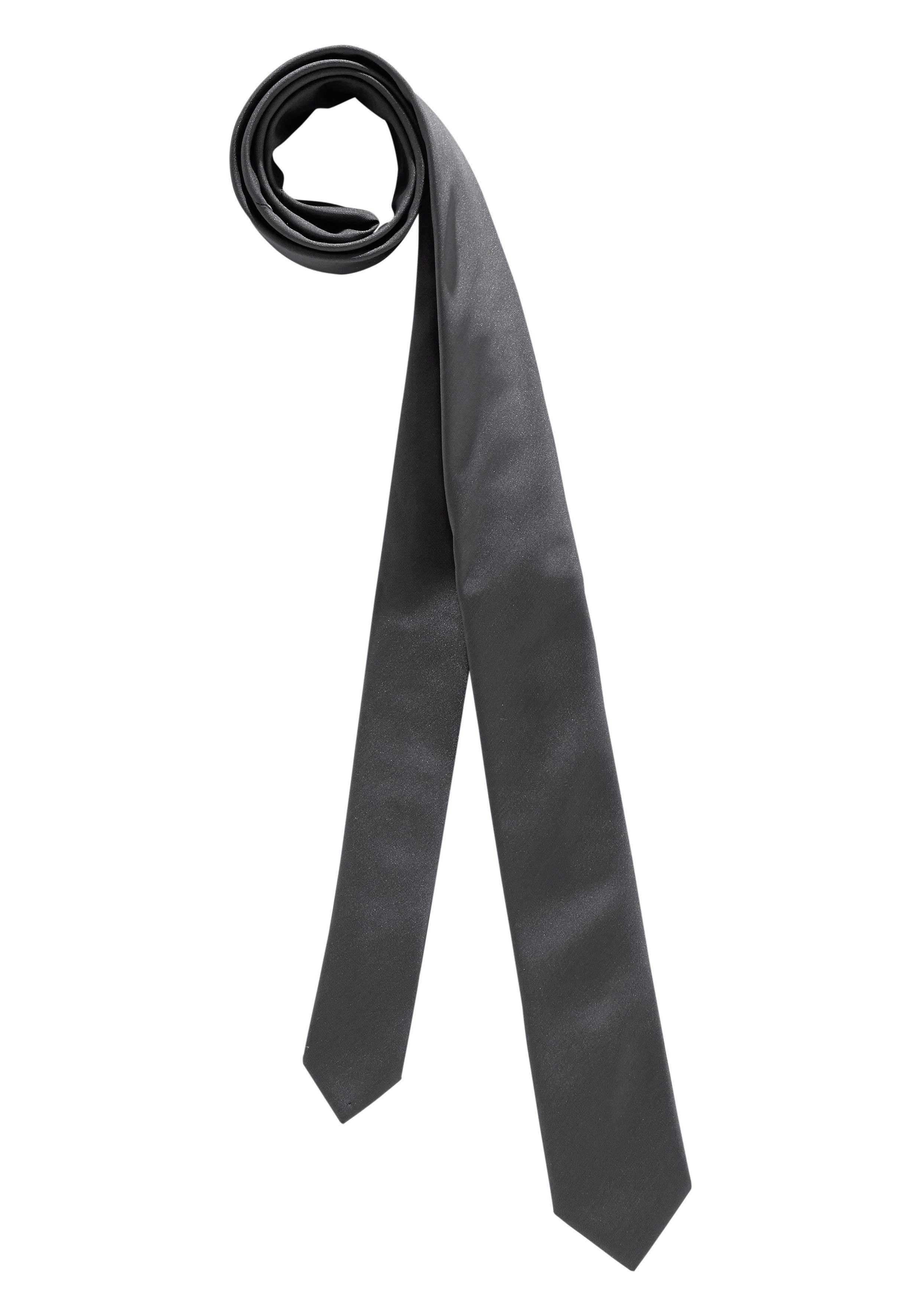 Bruno Banani Krawatte Einstecktuch) (Set, inklusive 2-St., mit Einstecktuch grau